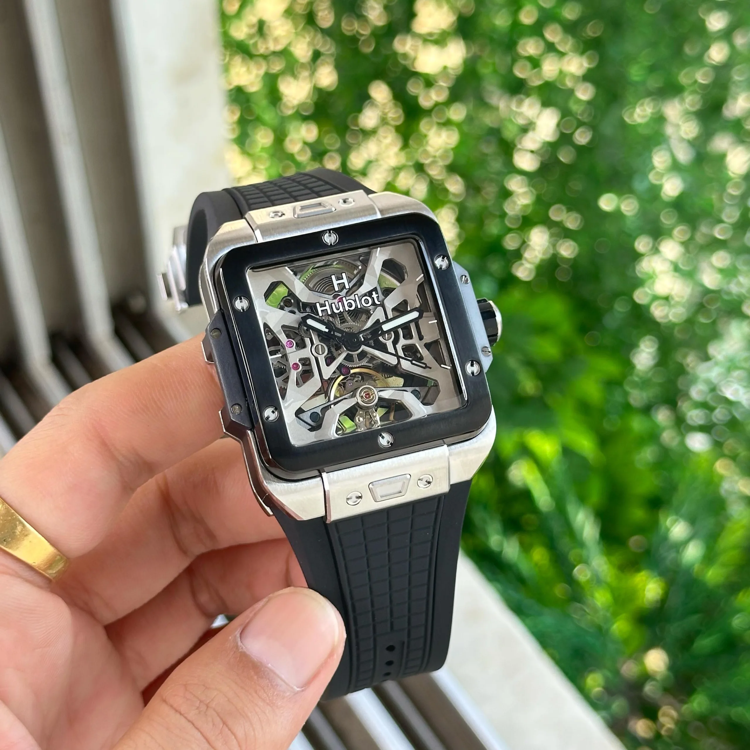 first copy watches Watches Hublot Square Bang Unico Titanium 42MM Skeleton Edition Premium Hublot Square Bang Unico Titanium3