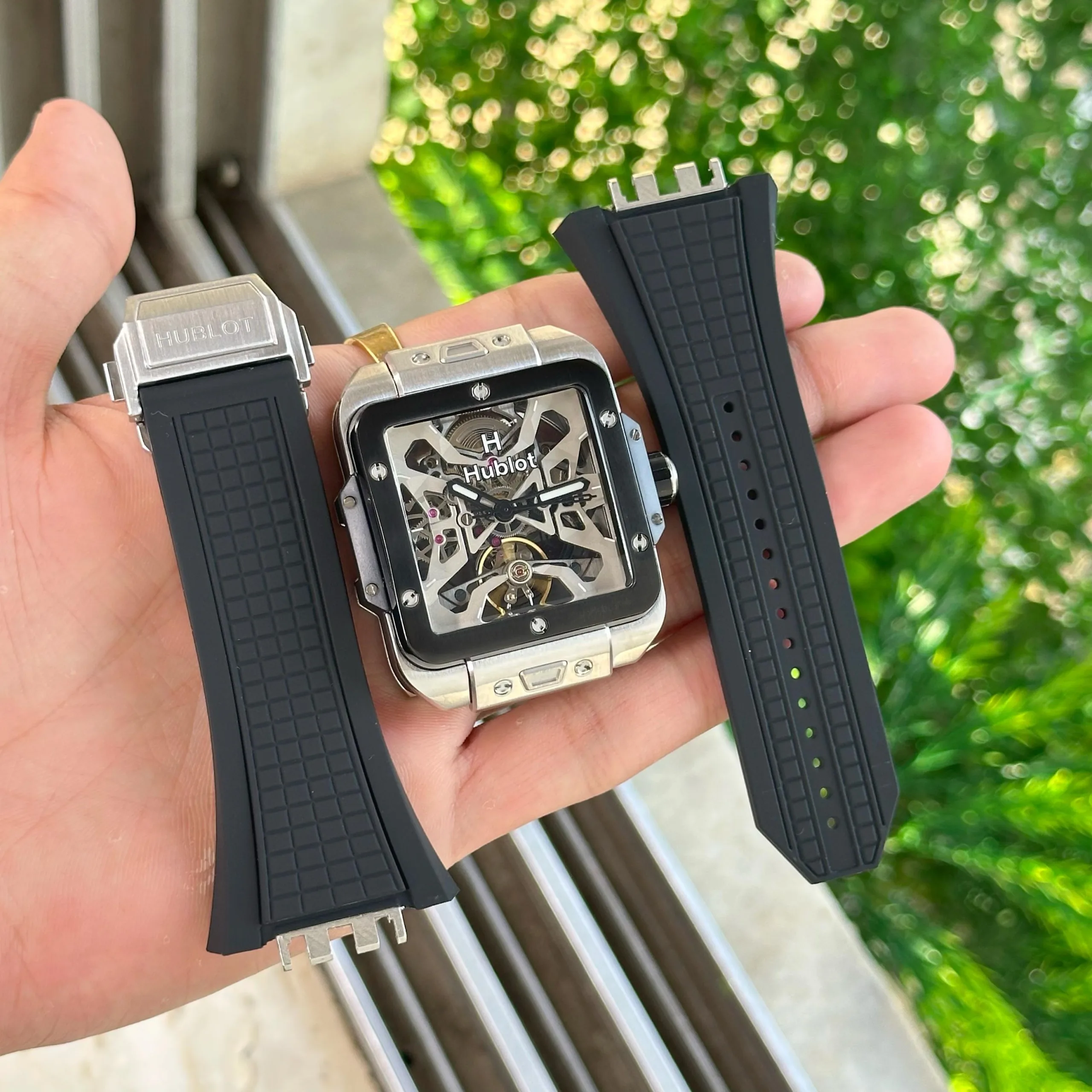 first copy watches Watches Hublot Square Bang Unico Titanium 42MM Skeleton Edition Premium Hublot Square Bang Unico Titanium3