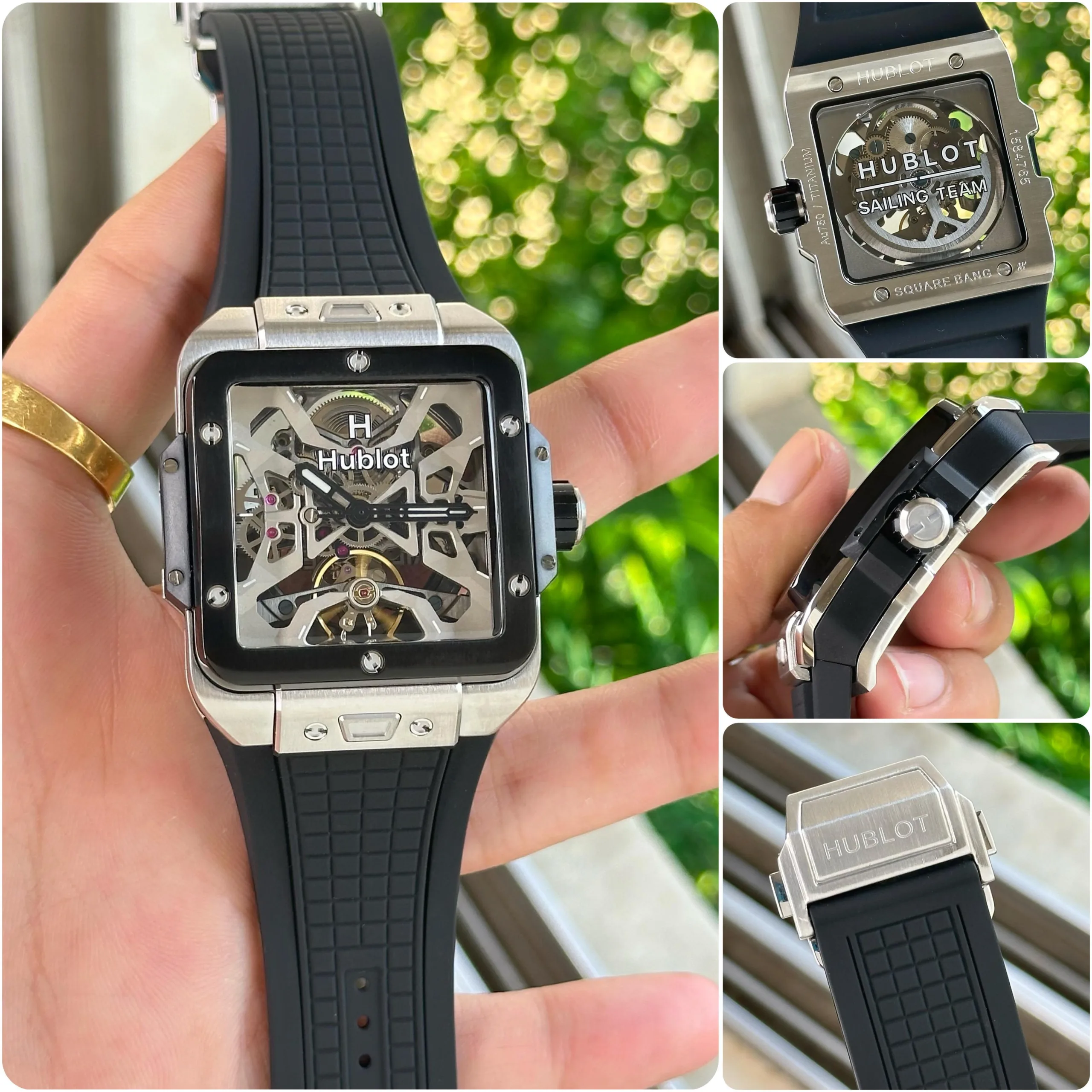 first copy watches Watches Hublot Square Bang Unico Titanium 42MM Skeleton Edition Premium Hublot Square Bang Unico Titanium3