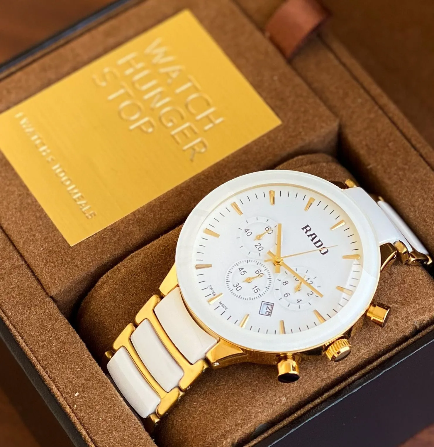 first copy watches Watches Rado Centrix Gold Chronograph Premium Rado Centrix Gold Chronograph - Image 3