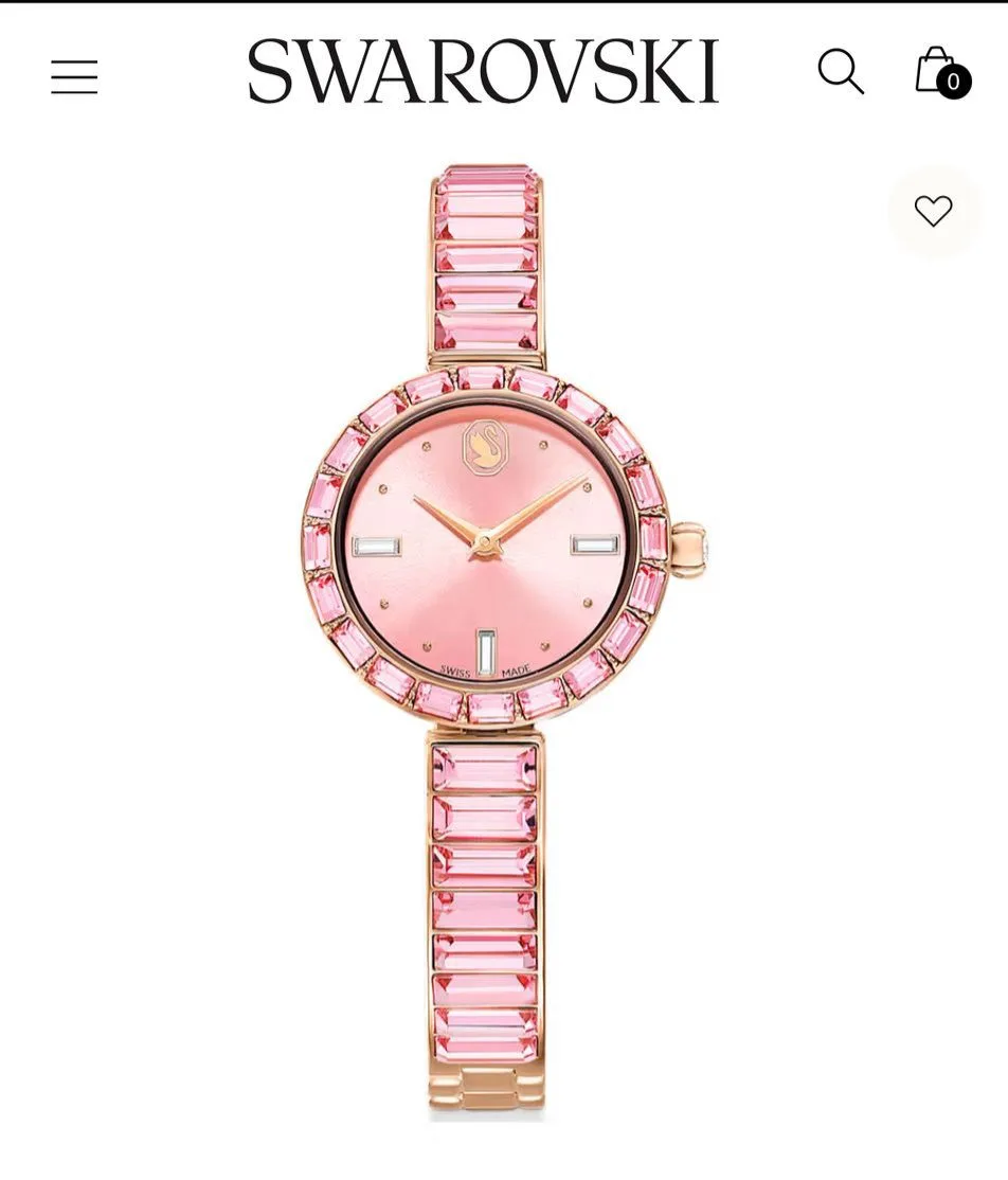 first copy watches Watches Swarovski Matrix Bangle Pink Crystal Premium Swarovski Matrix Bangle Pink Crystal - Image 2