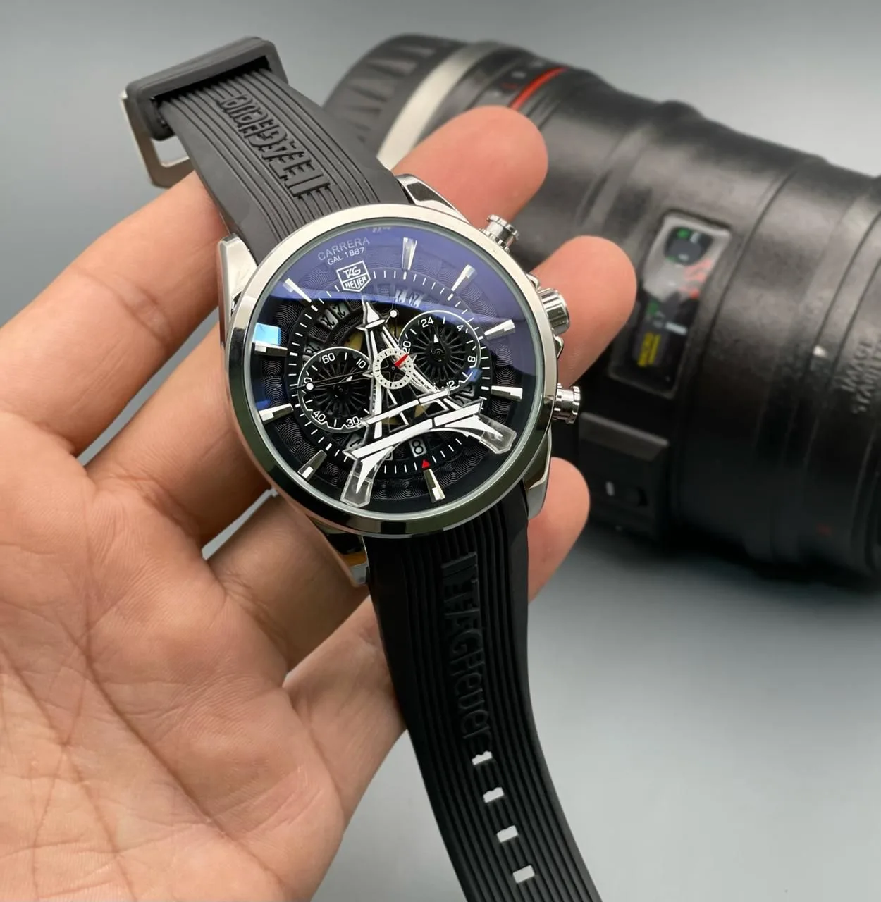 first copy watches Watches Tag Heuer Carrera Eiffel Tower Edition Black Premium Tag Heuer