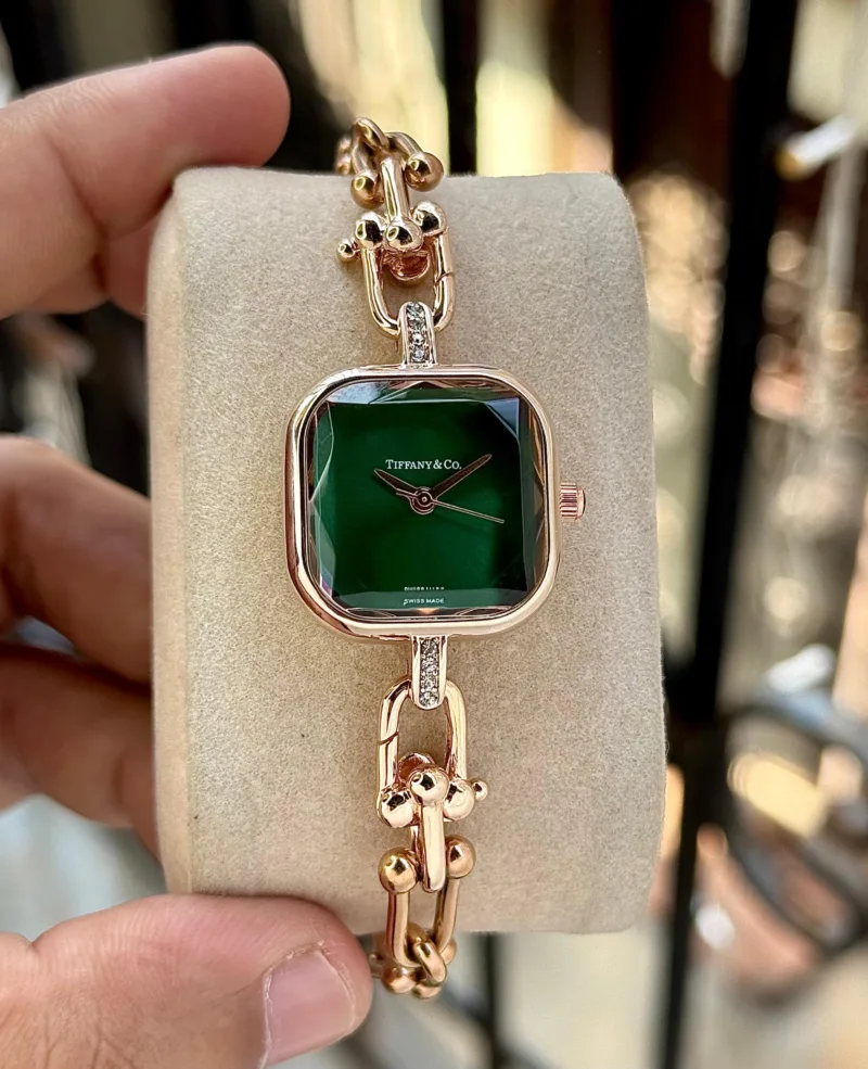 Tiffany & Co. HardWear Green Dial Luxury Timepiece