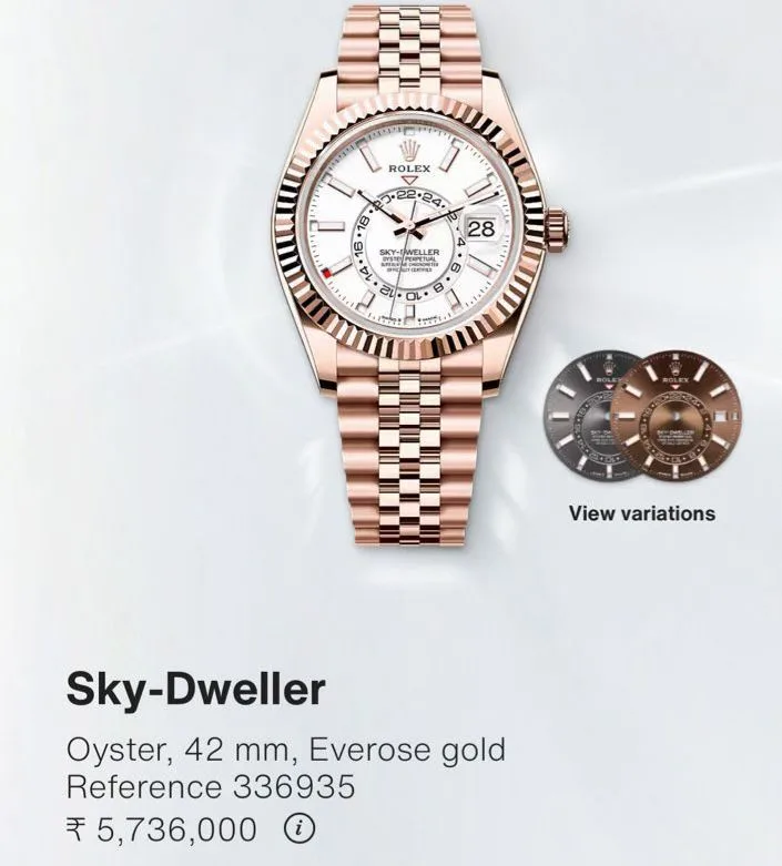 first copy watches Watches Rolex Sky-Dweller Men’s Automatic Watch Premium Rolex Sky-Dweller Men’s Automatic Watch - Image 6
