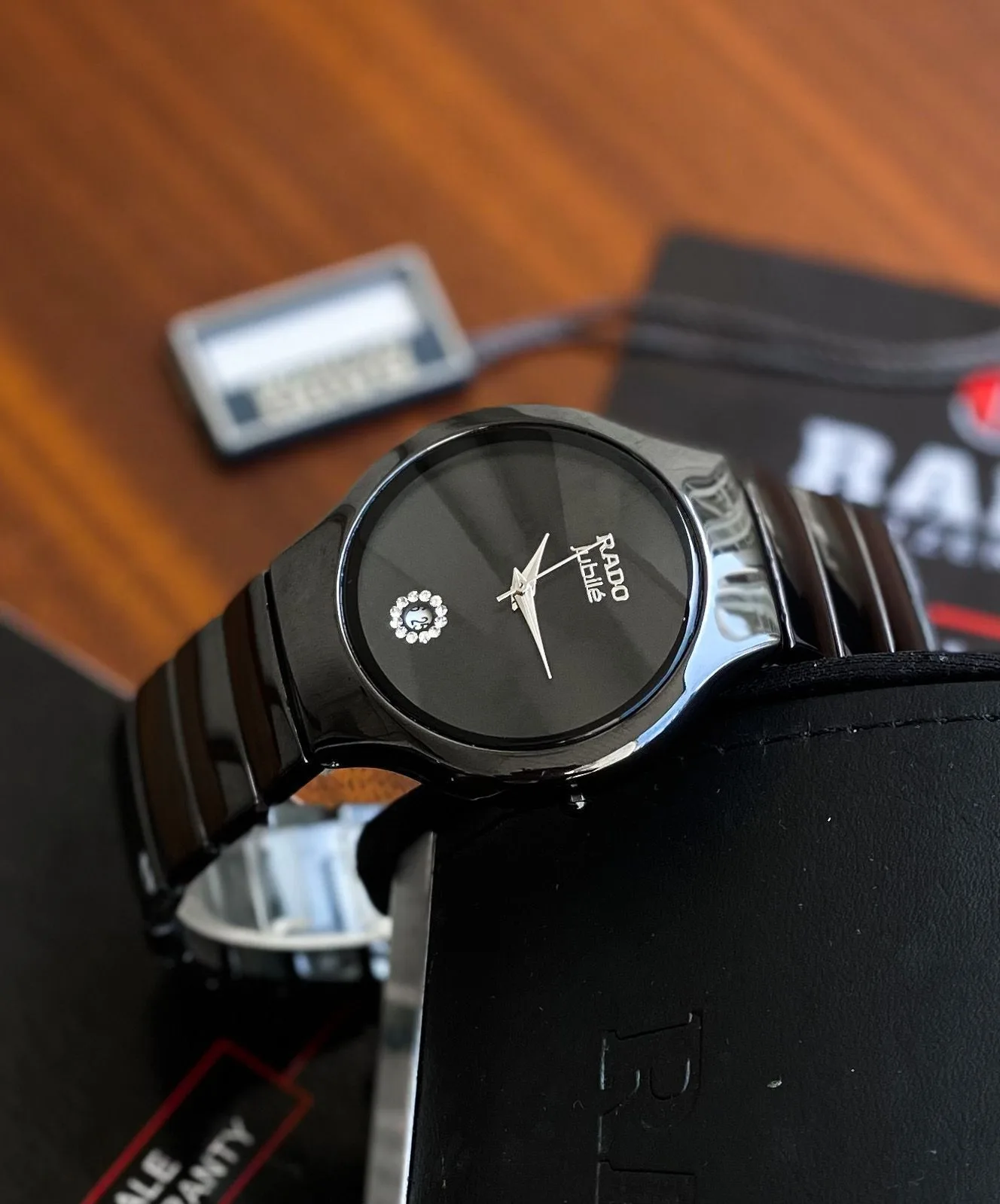 first copy watches Watches Rado Slim Black Ceramic Men’s Watch Premium Rado Slim Black Ceramic Men’s Watch - Image 3