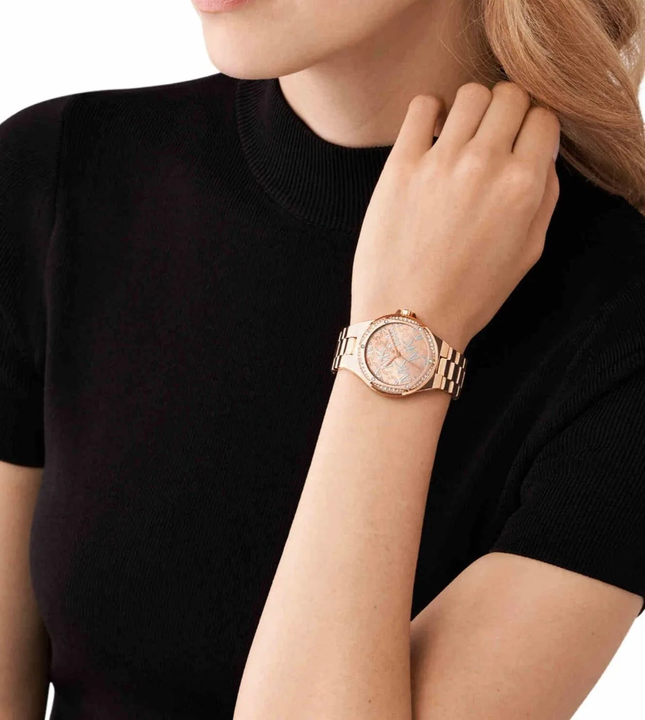 first copy watches Watches Michael Kors Lennox Rose Gold Watch MK7405 Premium Michael Kors Lennox Rose Gold Watch MK7405 - Image 3