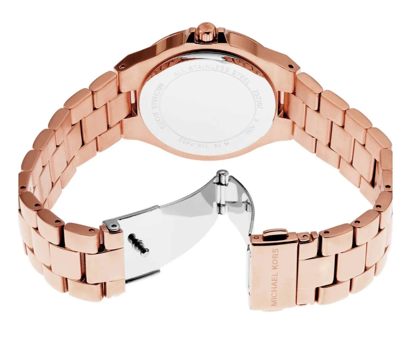 first copy watches Watches Michael Kors Lennox Rose Gold Watch MK7405 Premium Michael Kors Lennox Rose Gold Watch MK7405 - Image 5