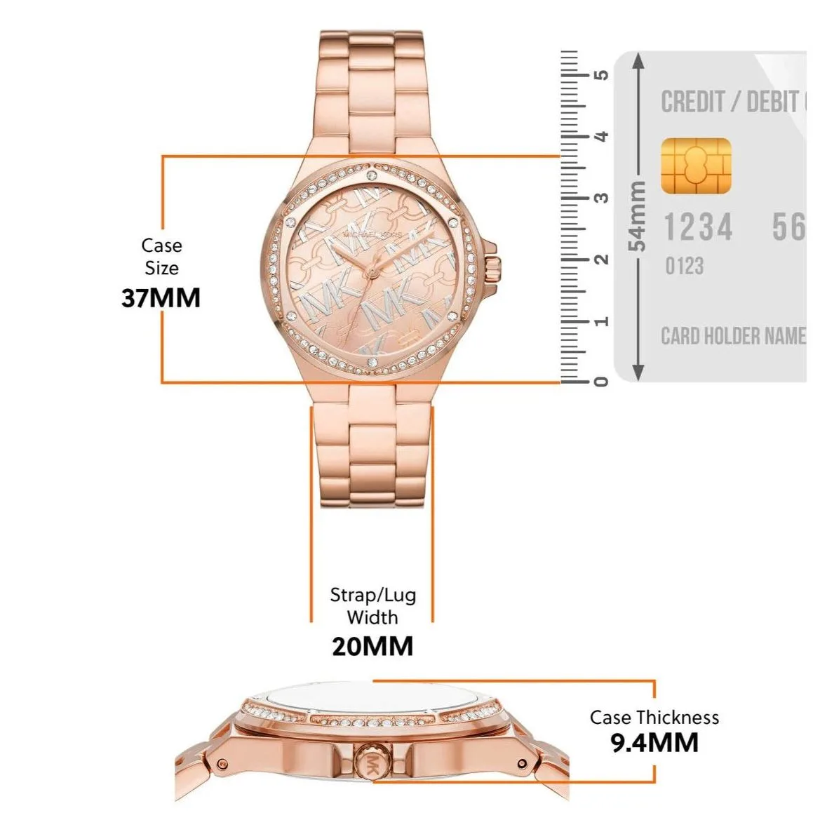 first copy watches Watches Michael Kors Lennox Rose Gold Watch MK7405 Premium Michael Kors
