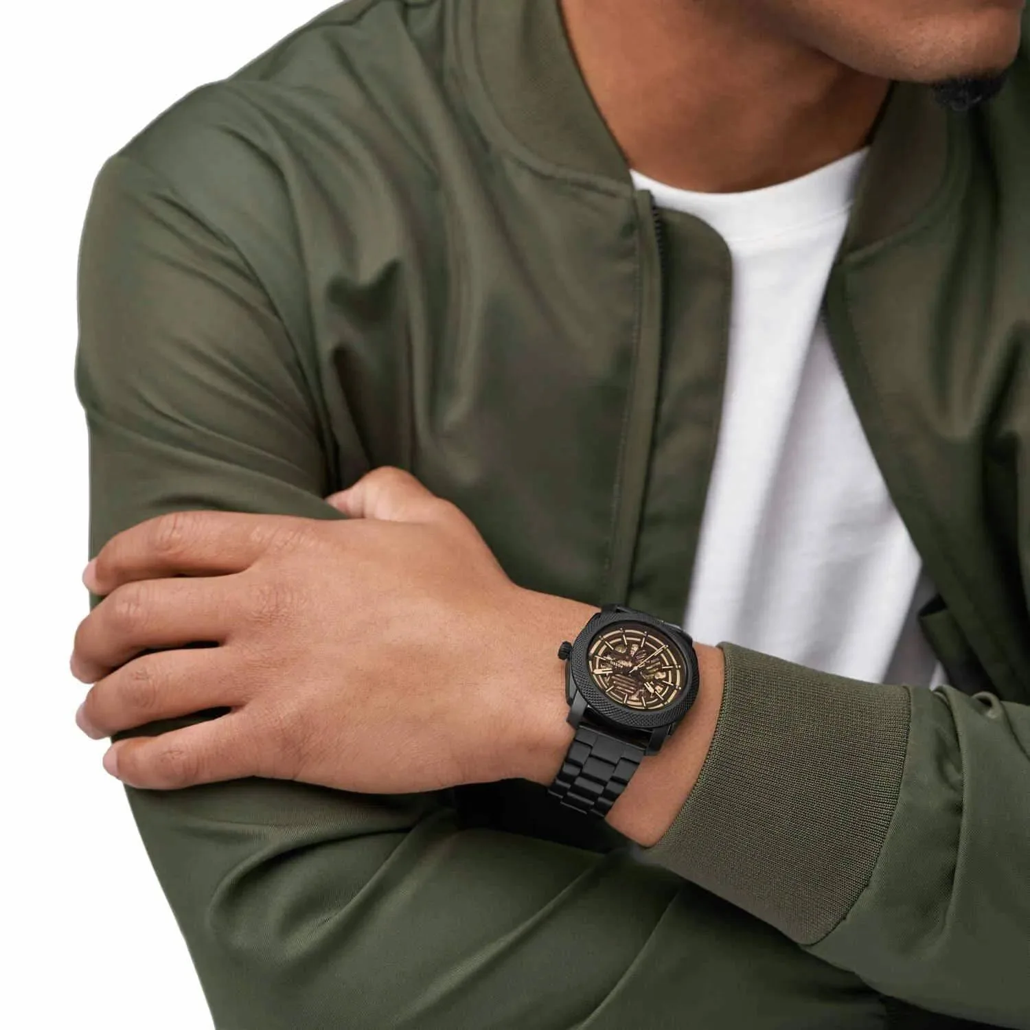 first copy watches Watches Fossil Machine Automatic Black Skeleton Dial (ME3253) Premium Fossil Machine Automatic Black Skeleton Dial (ME3253) - Image 6