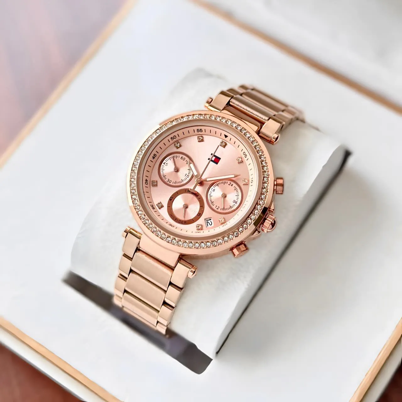 first copy watches Watches Tommy Hilfiger Rose Gold Chronograph Premium Tommy Hilfiger Rose Gold Chronograph