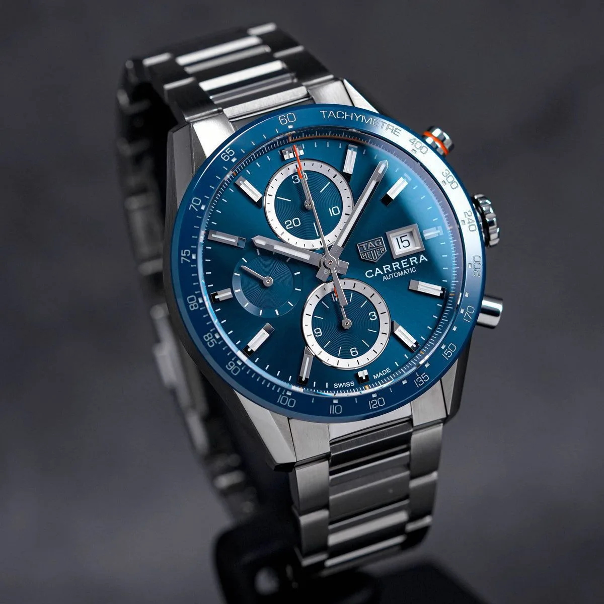 first copy watches Watches Tag Heuer Blue Dial Stainless Steel Luxury (44mm) Premium Tag Heuer Blue Dial Stainless Steel Luxury (44mm) - Image 5
