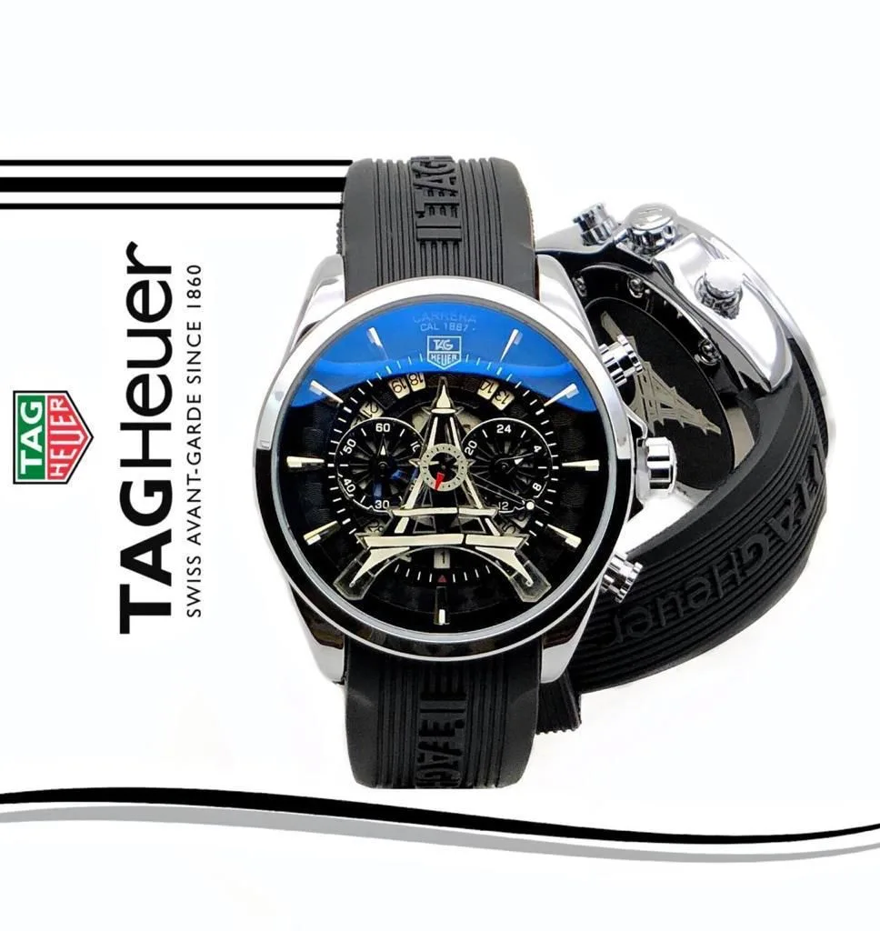 first copy watches Watches Tag Heuer Carrera Eiffel Tower Edition Black Premium Tag Heuer Carrera Eiffel Tower Edition Black - Image 2