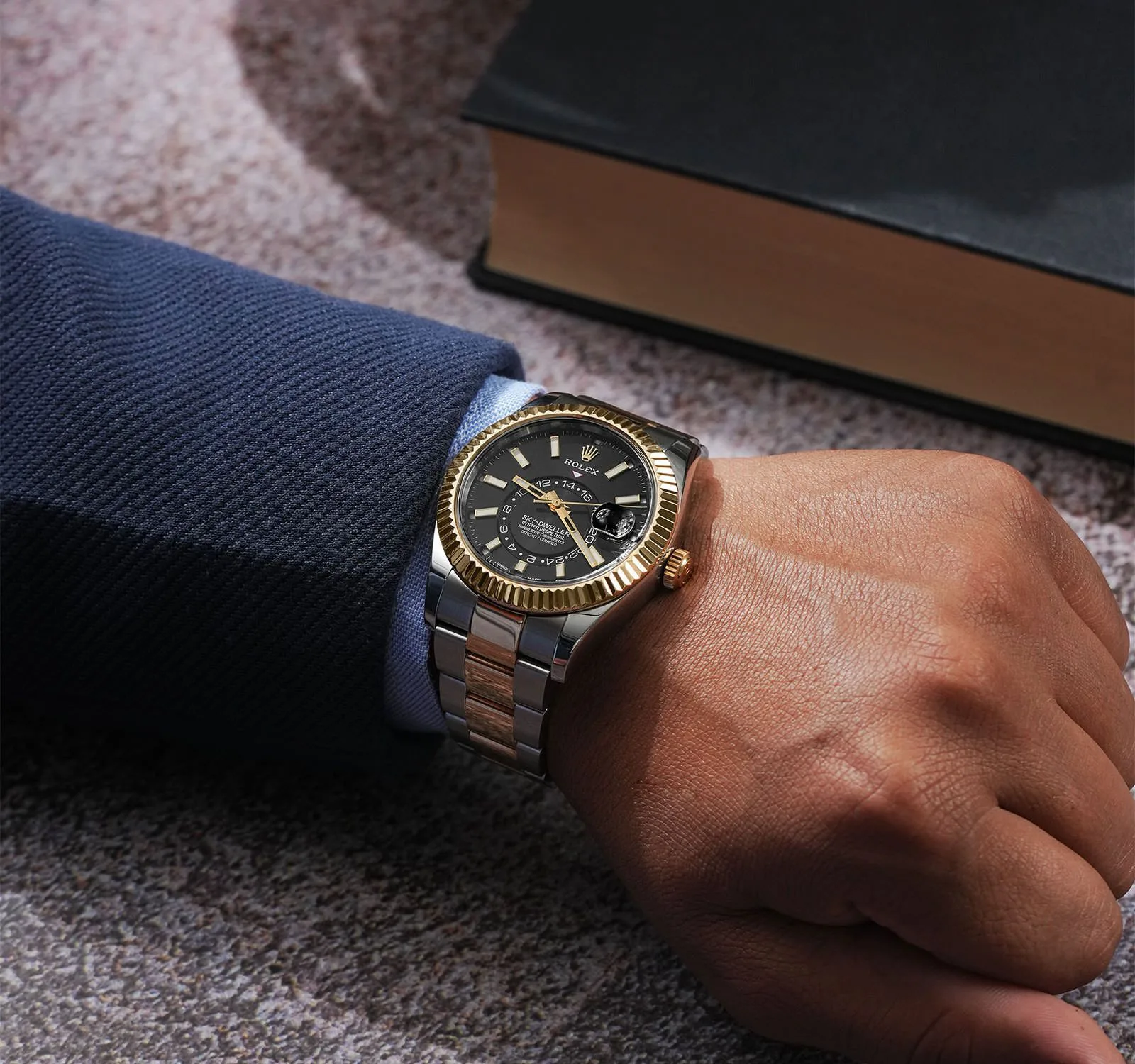 first copy watches Watches Rolex Sky-Dweller Black Dial (42mm) Premium Rolex Sky-Dweller Black Dial (42mm) - Image 2