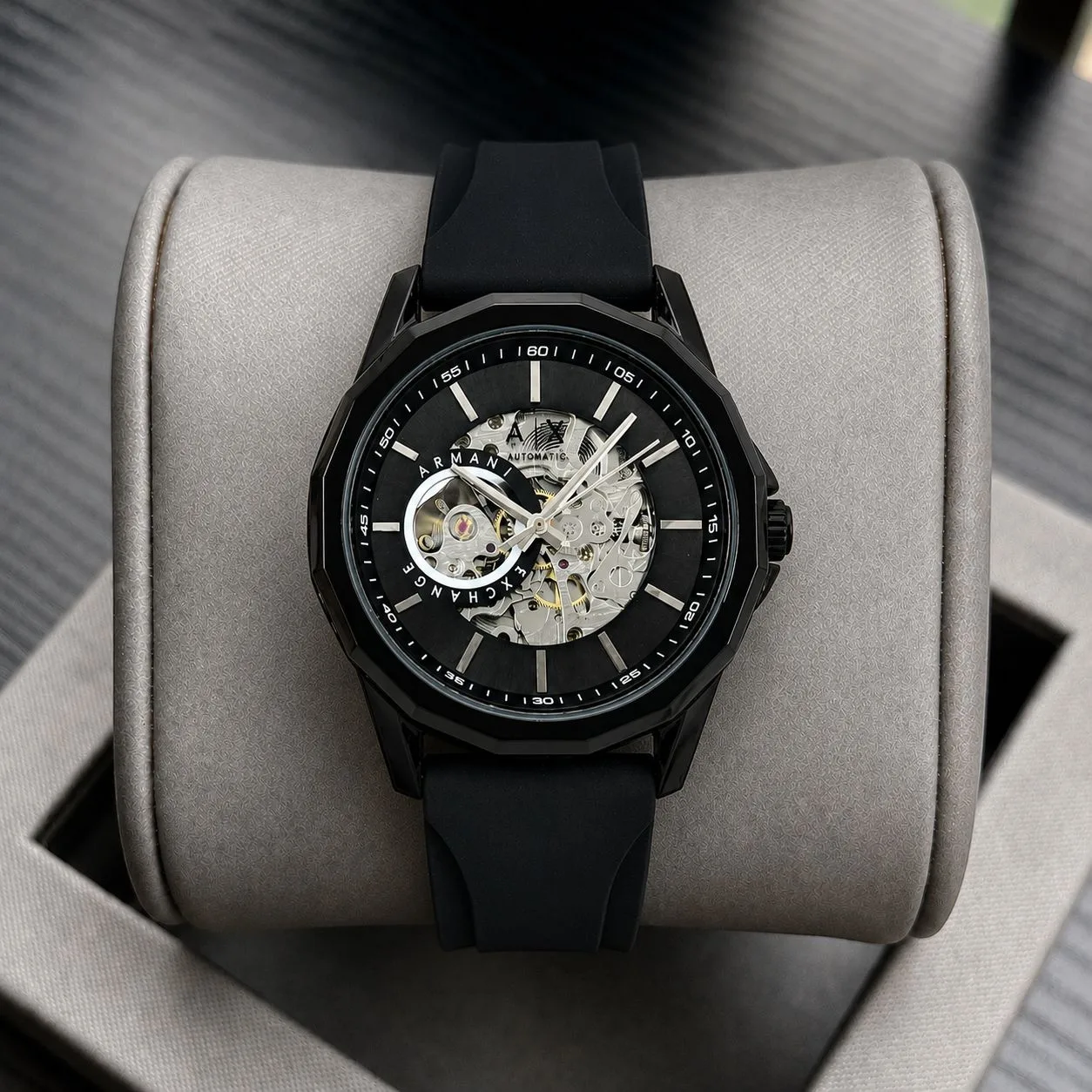 first copy watches Armani Exchange Modern Automatic Skeleton Premium Watch Store Armani Exchange Modern Automatic Skeleton - Image 2