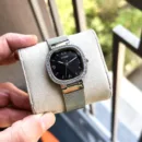 Guess Tapestry Silver Tone Ladies Watch
