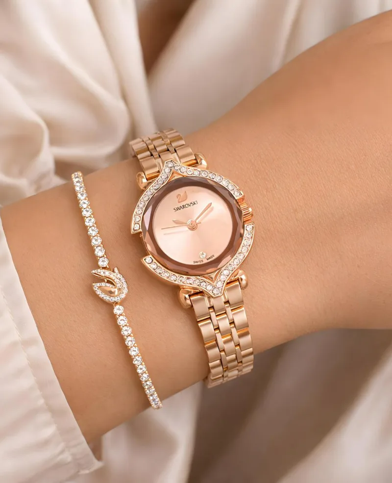 Swarovski Rose Gold Luxury Watcha