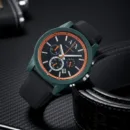 A:E Men’s Black Rubber Strap Analog Watch2