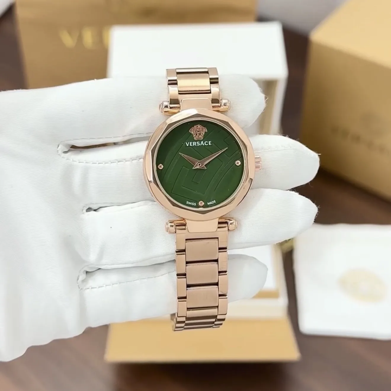 first copy watches Versace Women's Rose Gold Collection Premium Watch Store Versace Women's Rose Gold Collection