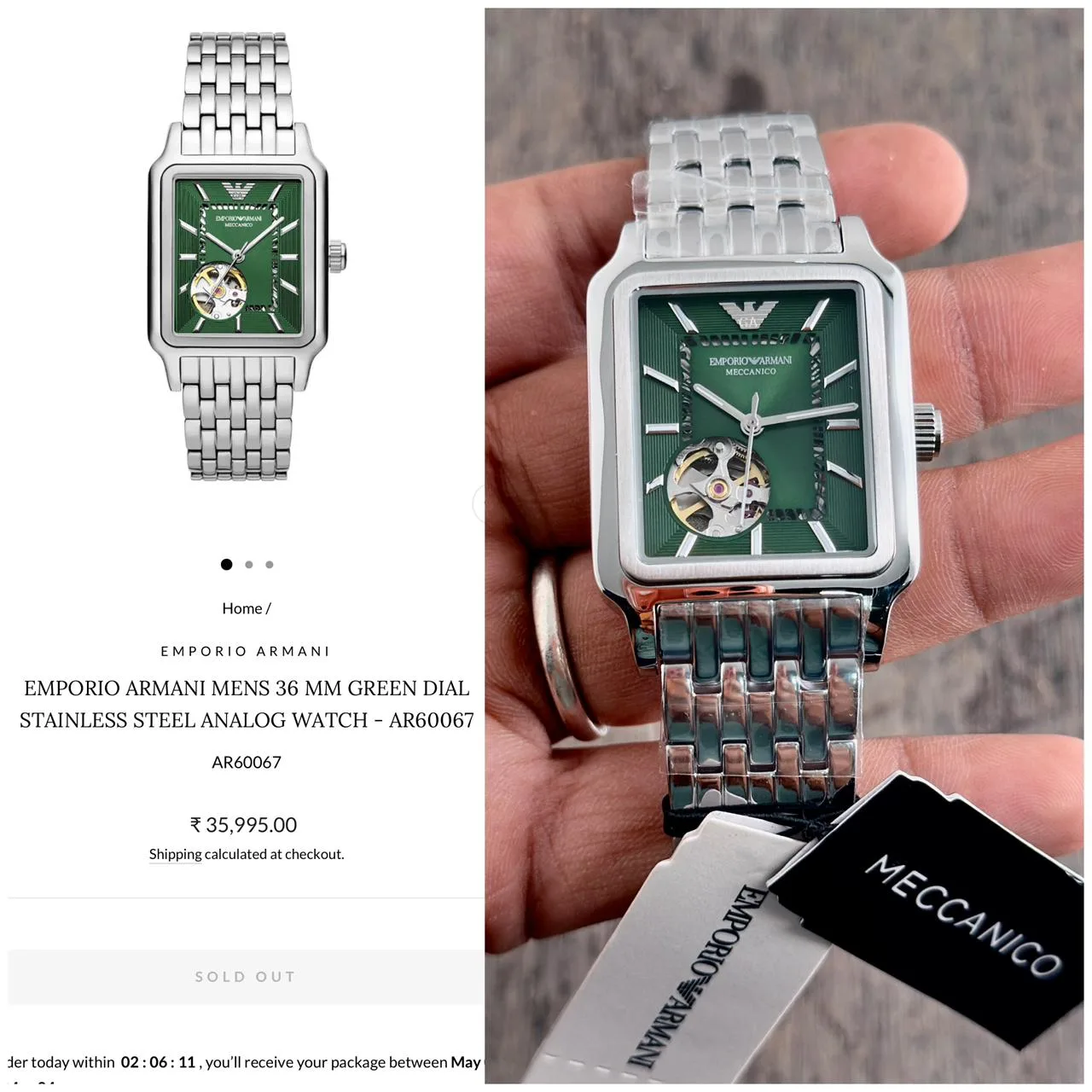 first copy watches Watches Emporio Armani AR6006 Automatic Premium Premium Emporio Armani AR6006 Automatic Premium