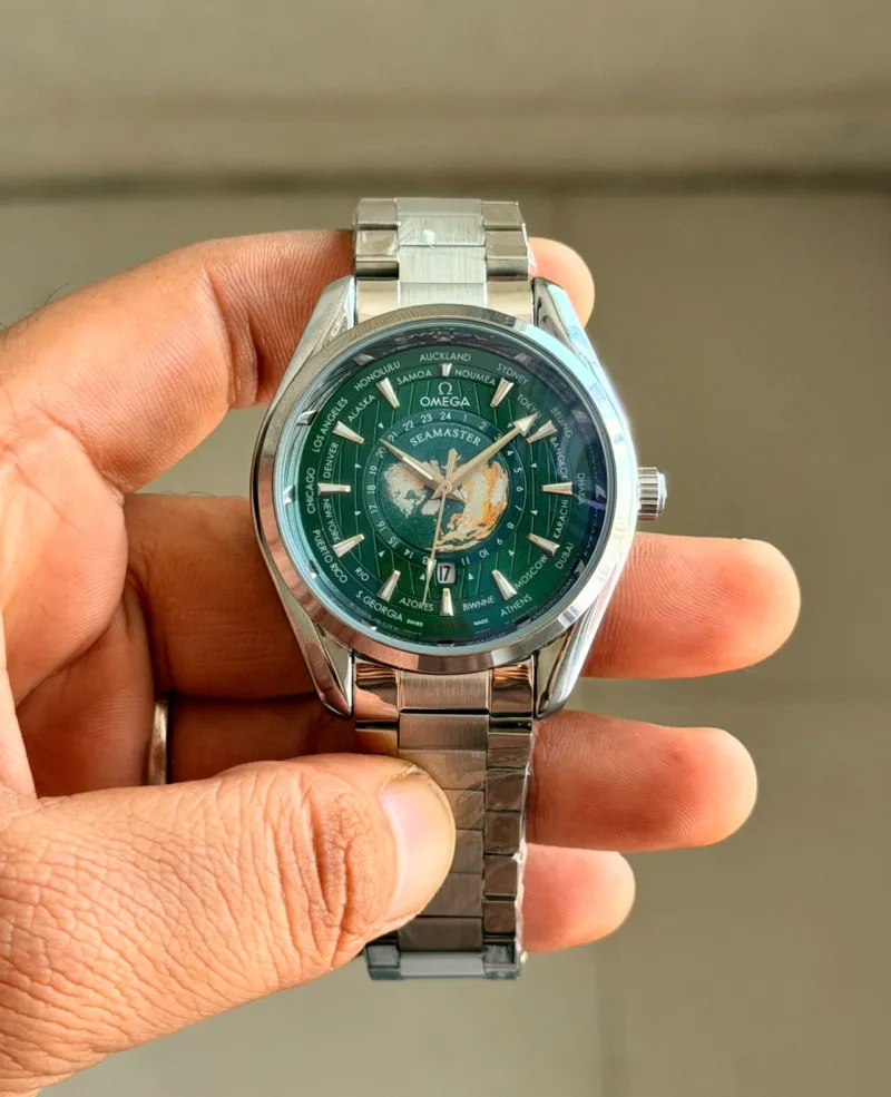 Omega Seamaster Aqua Terra World Map Green dial