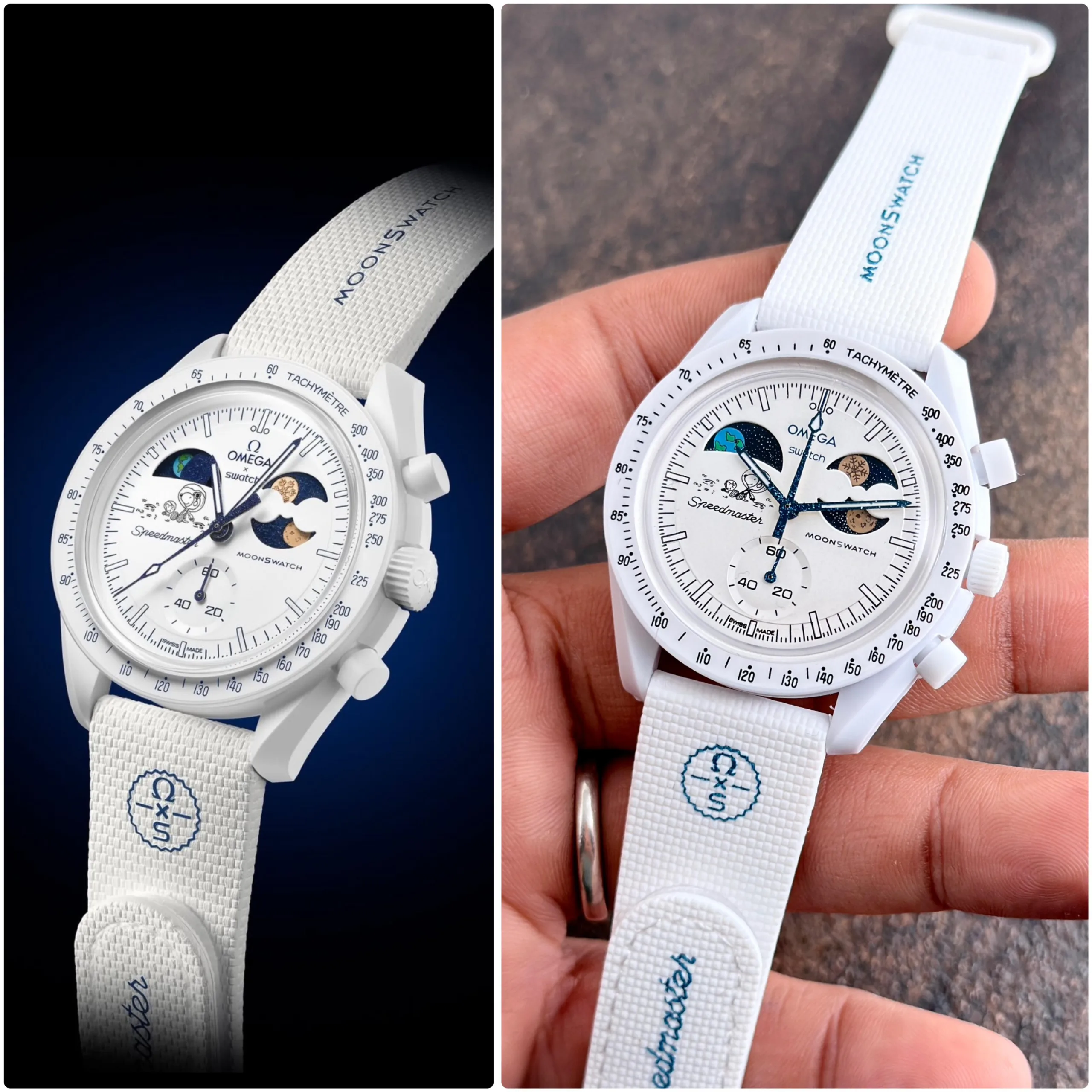 first copy watches Watches Omega x Swatch MoonSwatch Mission to Earthphase Premium Omega x Swatch MoonSwatch Mission to Earthphase