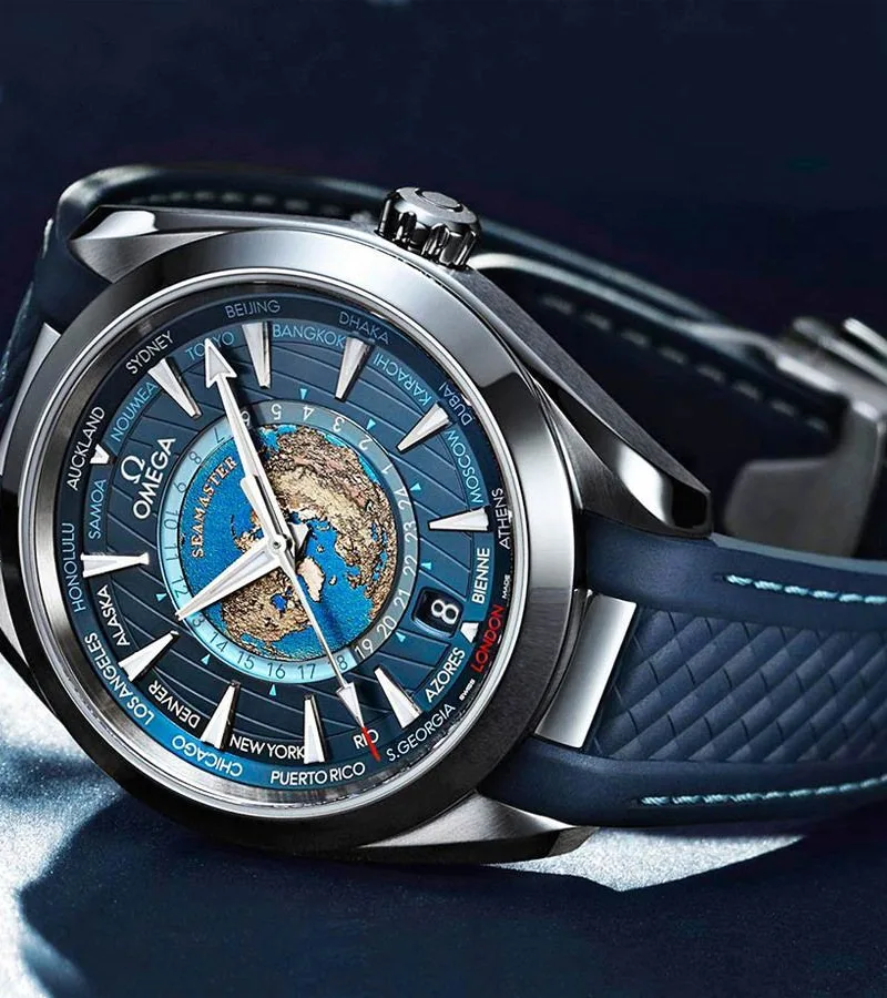 Omega Seamaster Aqua Terra World Map men