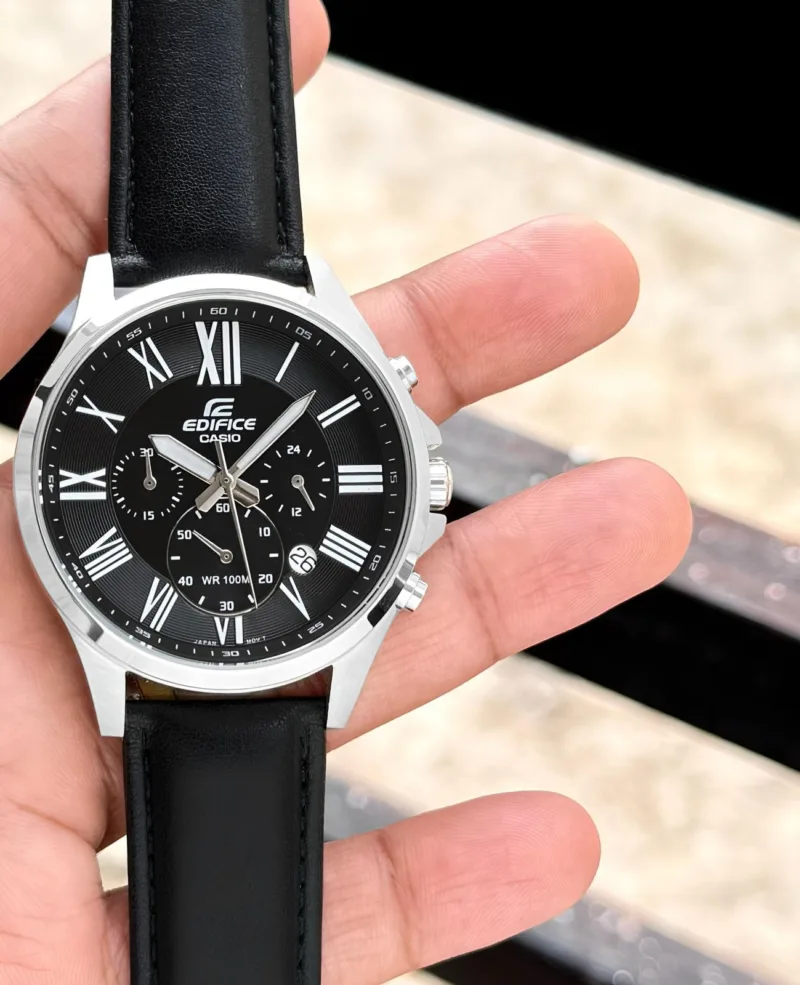 first copy Casio Edifice Leather Chronograph