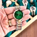 Dior Women's Rose Gold & Green Dial