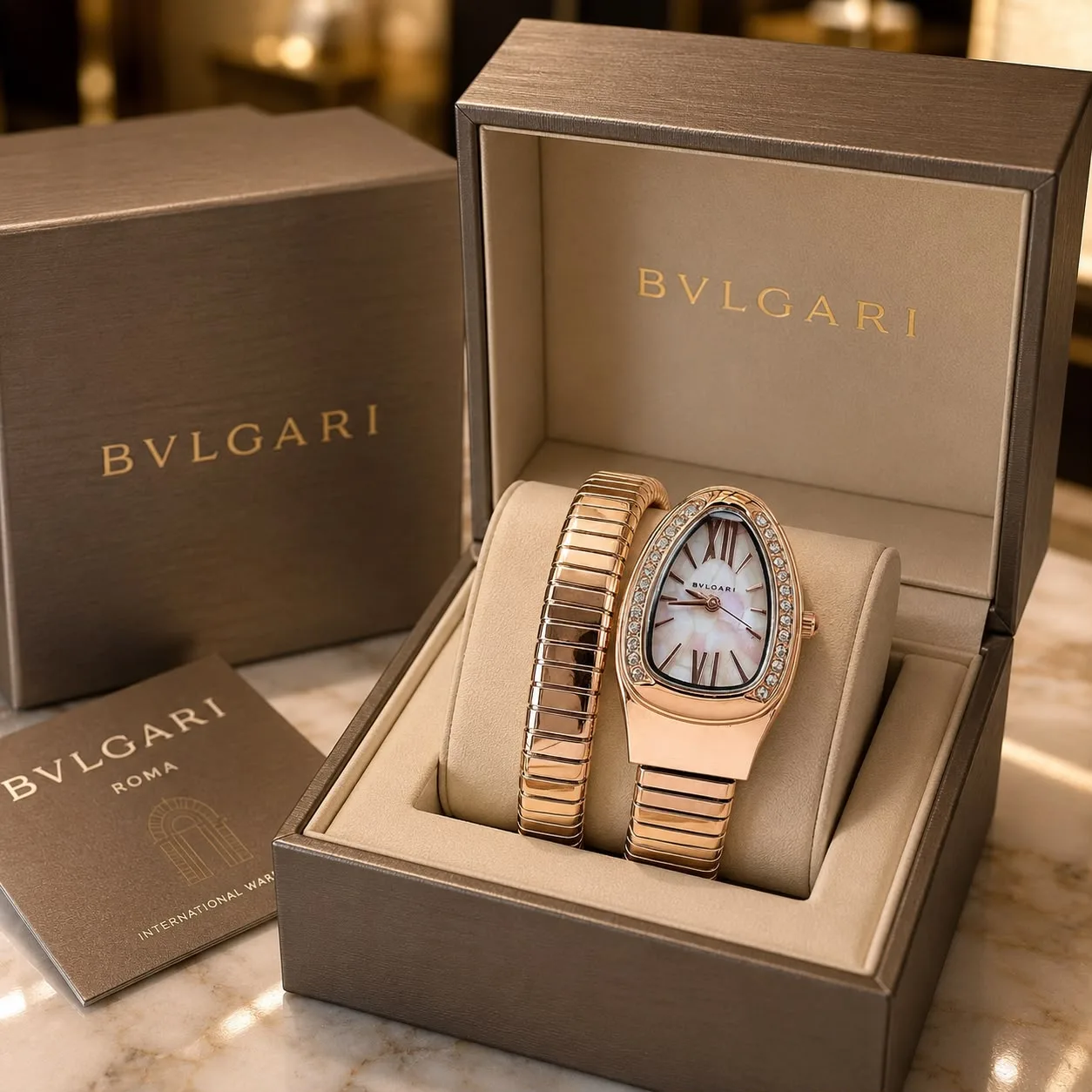 first copy watches Bvlgari Serpenti Tubogas Rosegold Premium Watch Store Bvlgari Serpenti Tubogas