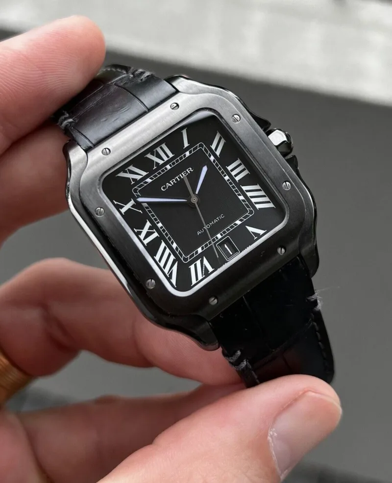 Cartier Santos Black Automatic
