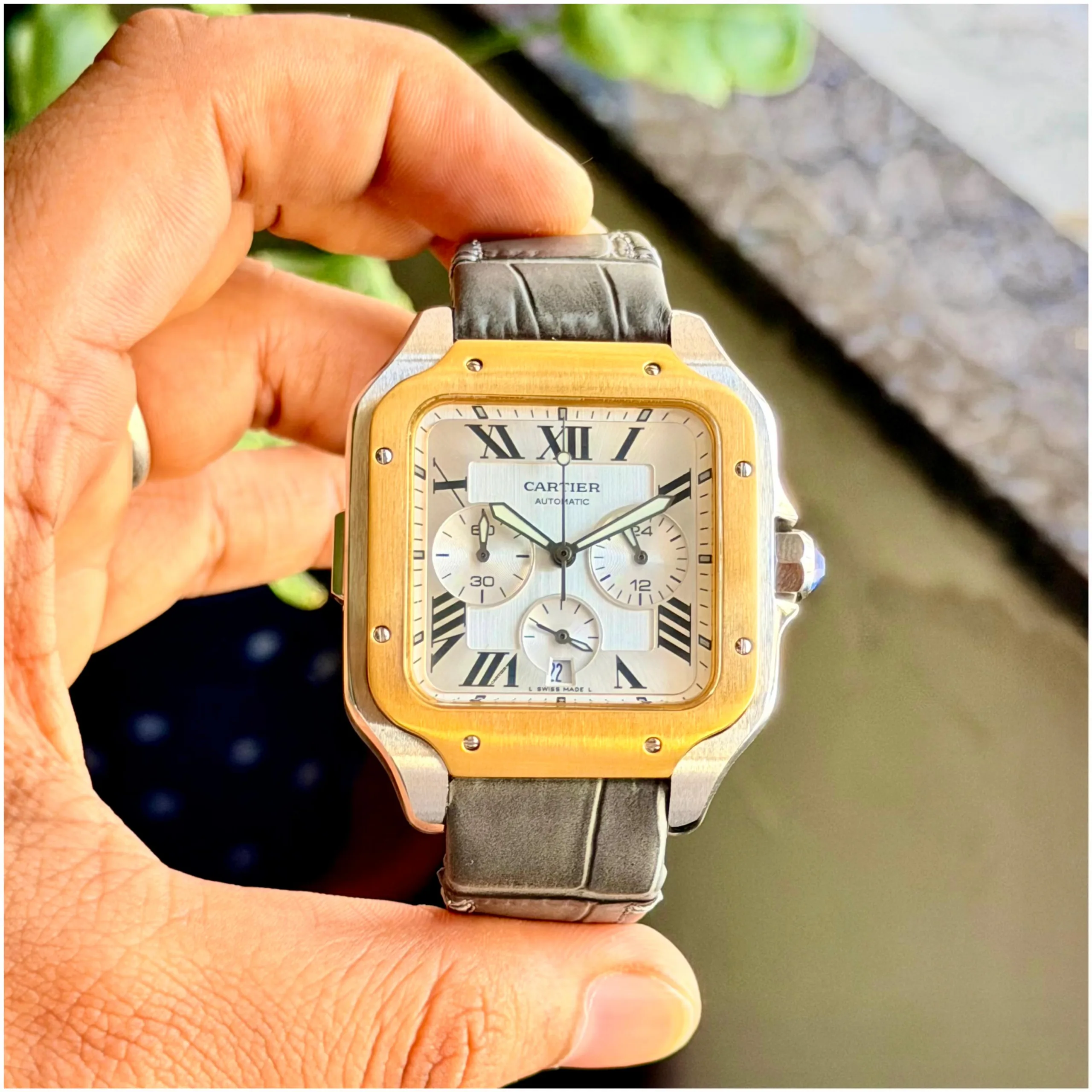 first copy watches Cartier Santos de Cartier Semi ETA Chronograph Premium Watch Store Cartier Santos de Cartier Chronograph