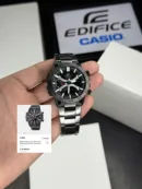 Casio Edifice Black Dial Analog-Digital