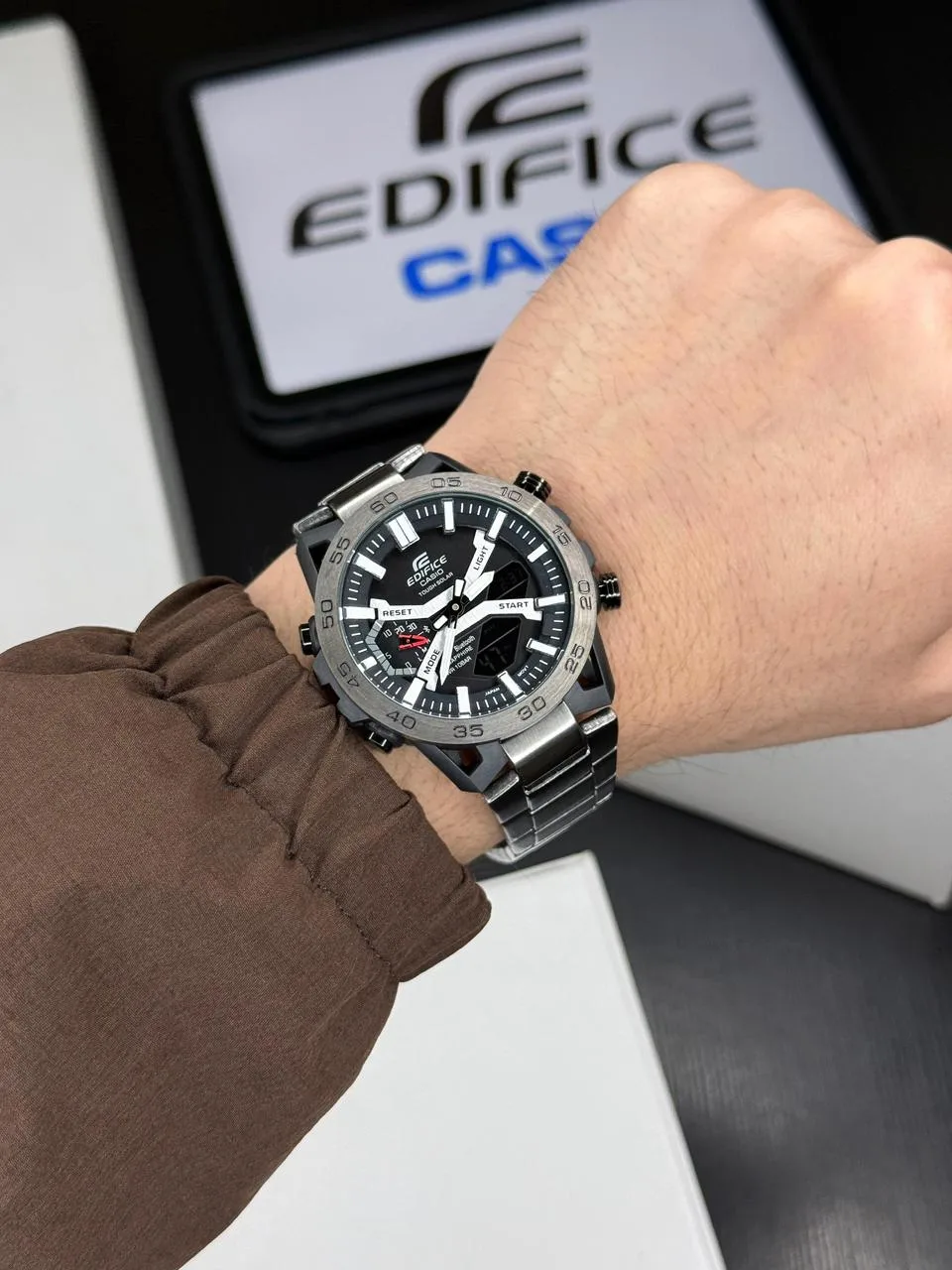 first copy watches Casio Edifice Black Dial Analog-Digital Premium Watch Store Casio Edifice Black Dial Analog-Digital