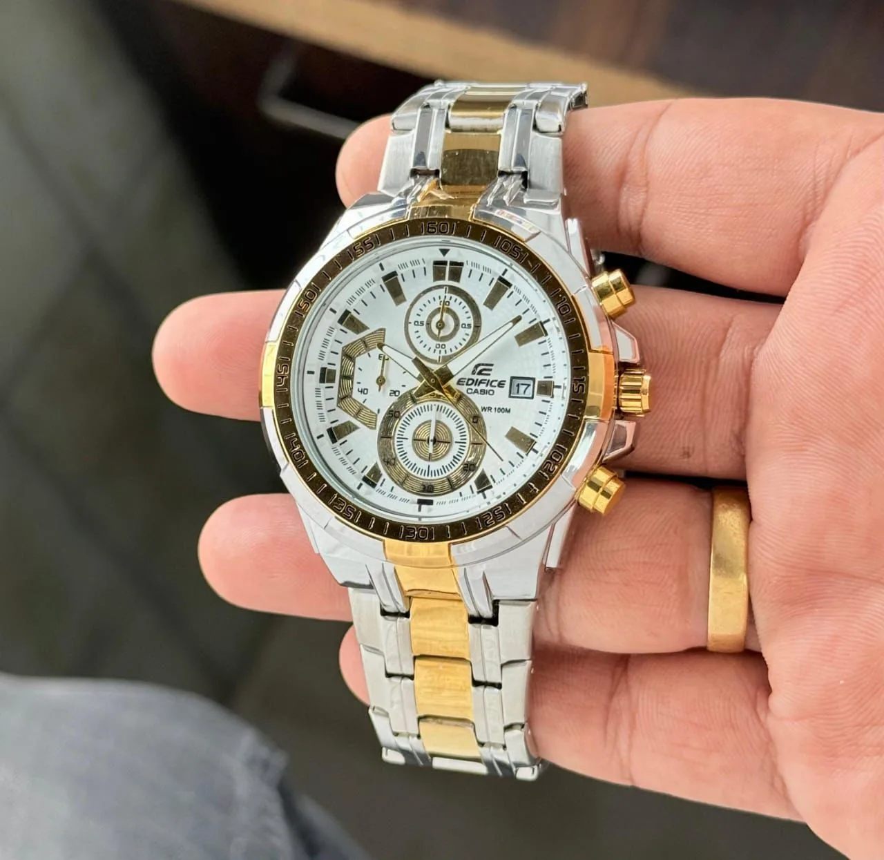 first copy watches Casio Edifice EFR-539 Gold Chronograph Premium Watch Store Casio Edifice EFR-539 Gold Chronograph