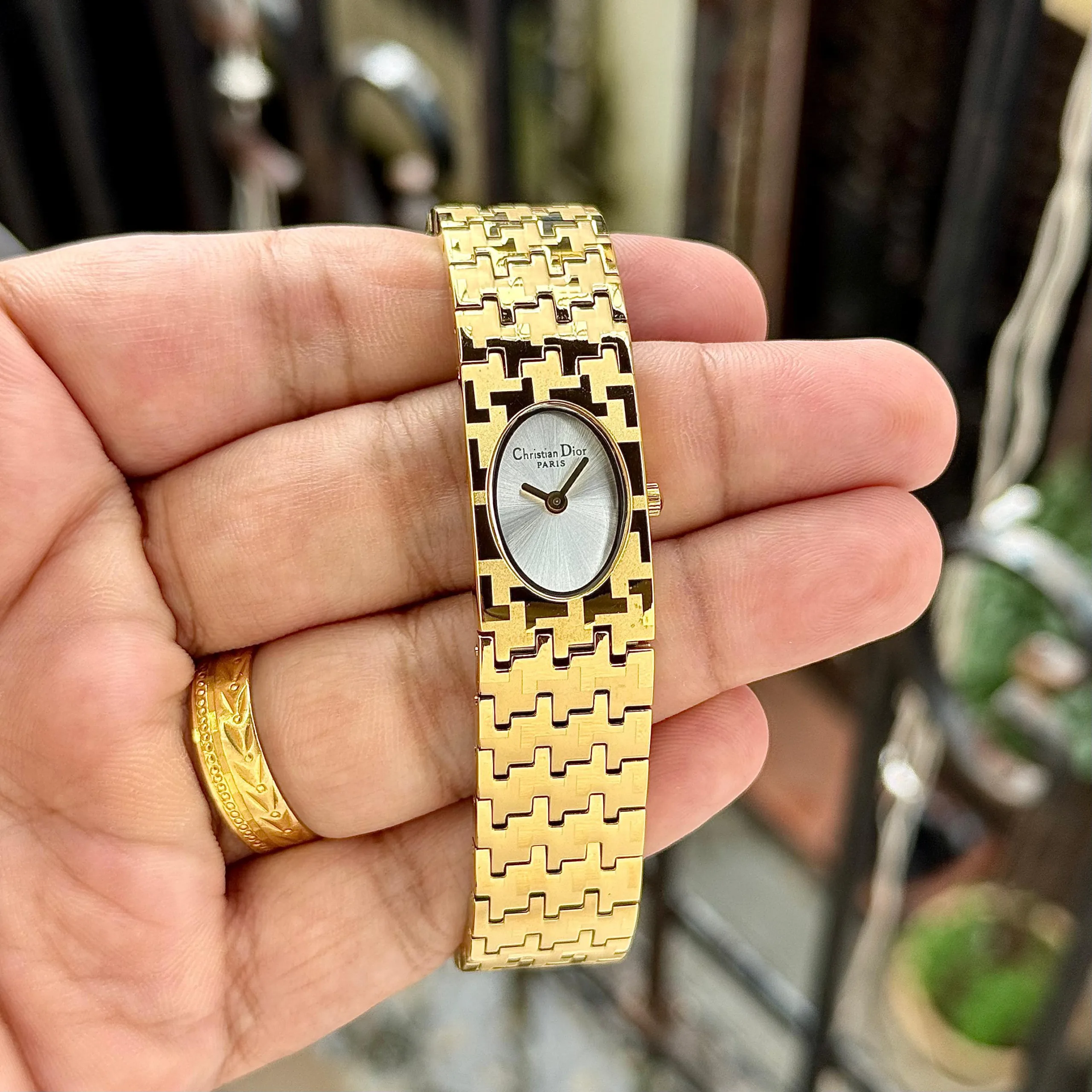 first copy watches Christian Dior Miss Dior Premium Gold-Tone Premium Watch Store Christian Dior Miss Dior Premium Gold-Tone