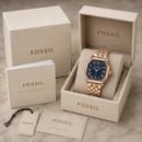 ladies Fossil Harlow Rose Gold