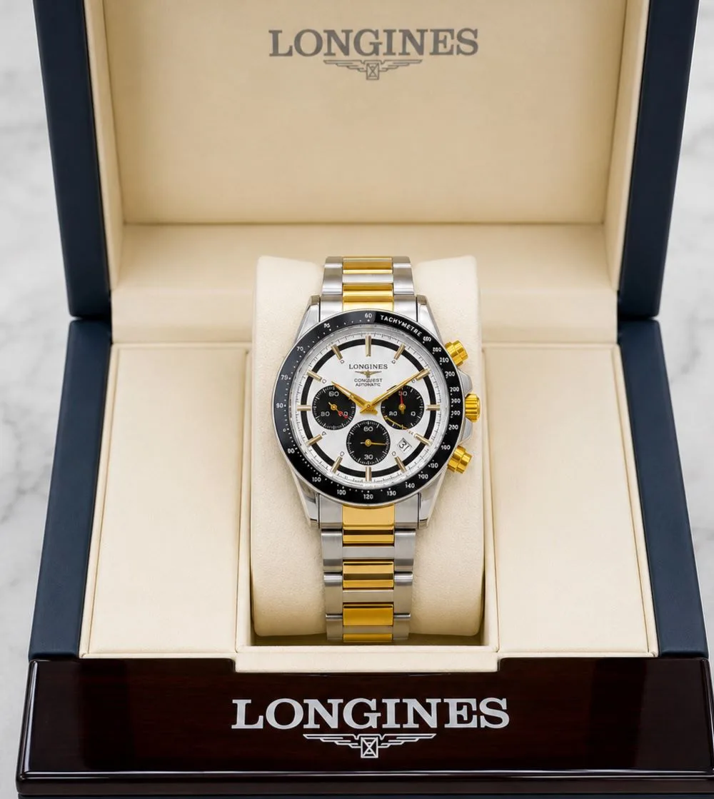 first copy watches Longines Chronograph Gold-Tone Premium Premium Watch Store Longines Chronograph Watch for Men