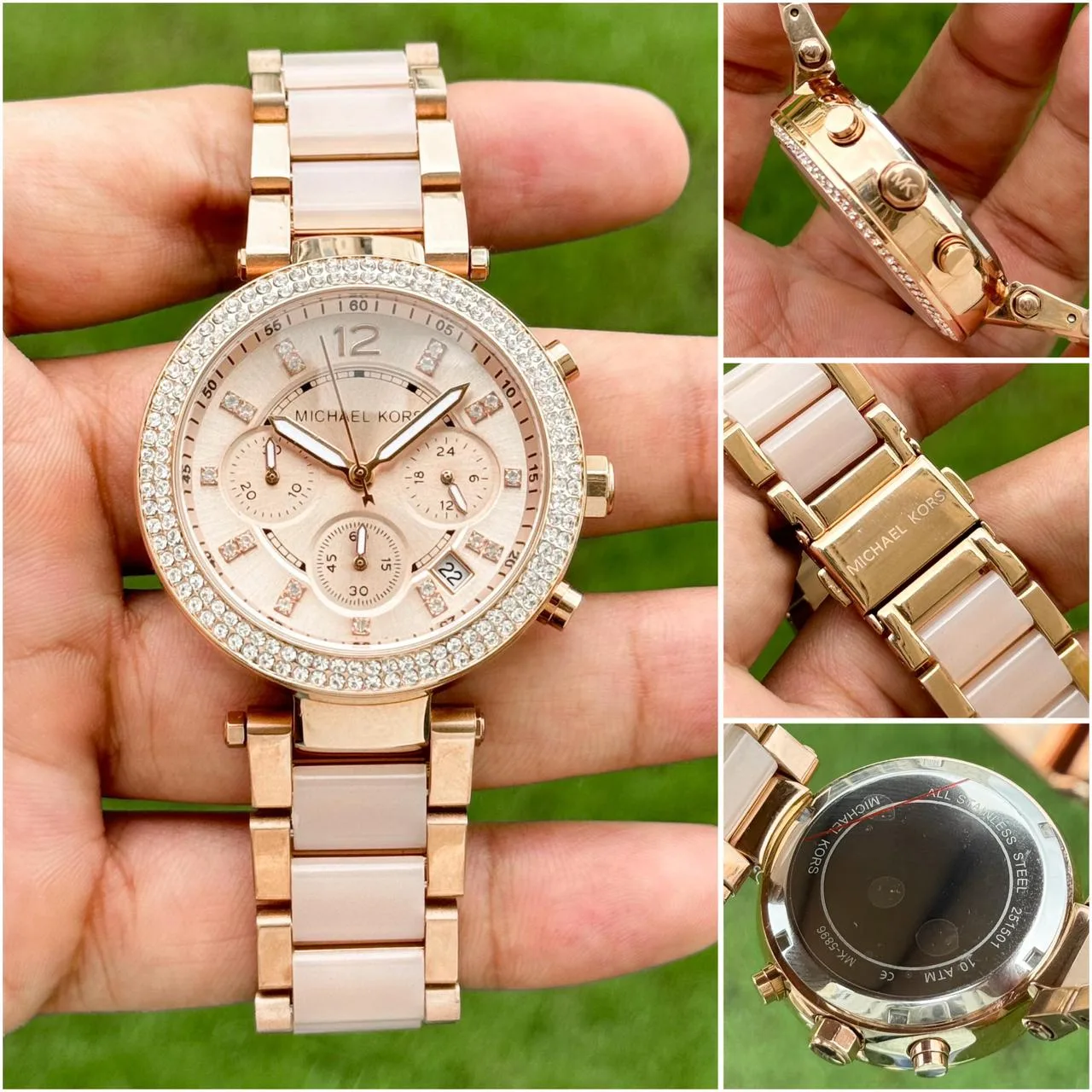 first copy watches Michael Kors MK5896 Pink Dial Premium Watch Store Michael Kors MK5896 Pink Dial ladies