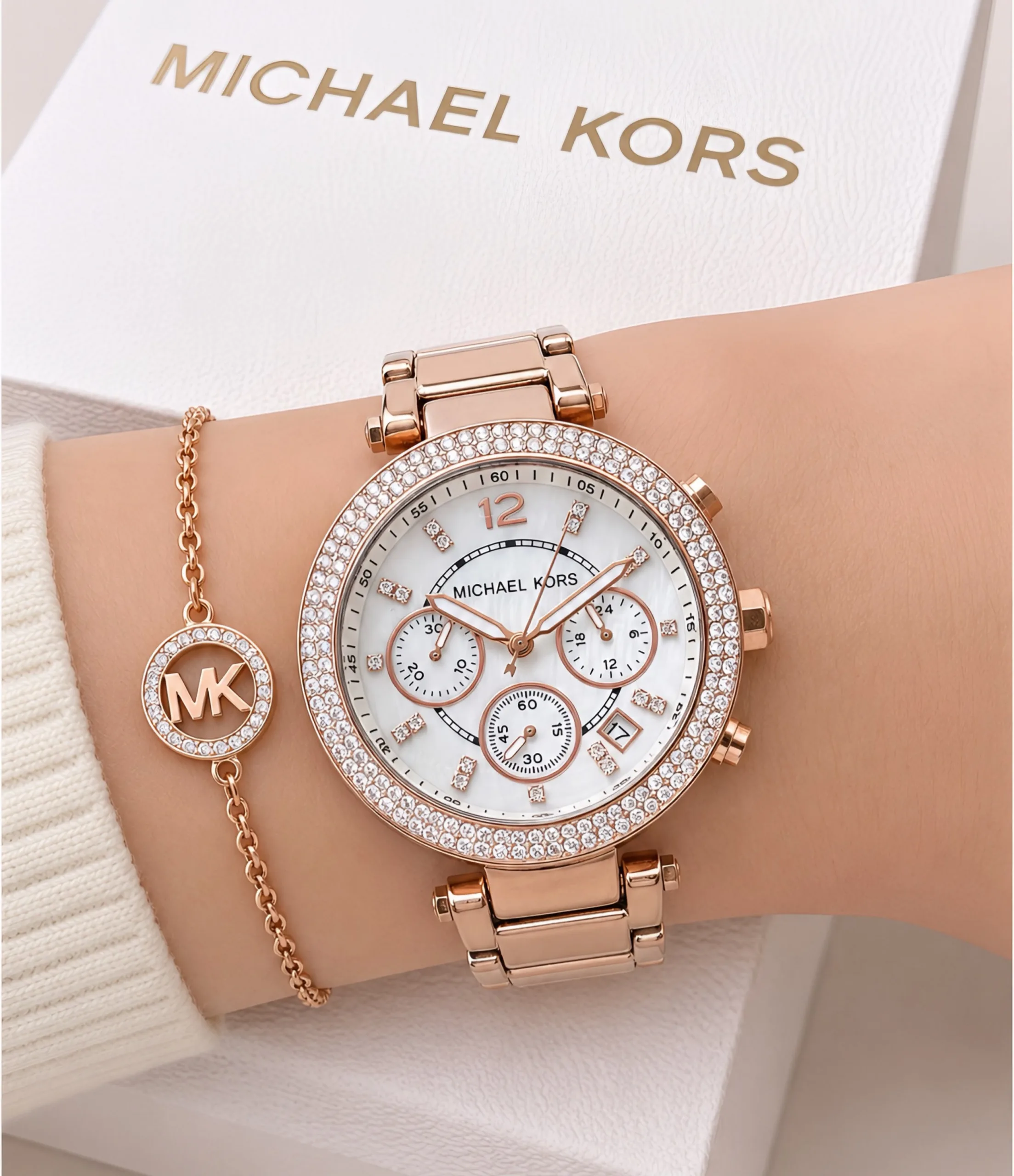 first copy watches Michael Kors Parker MK5491 Rose Gold Chronograph Premium Watch Store Michael Kors Parker MK5491 Rose Gold Chronographa