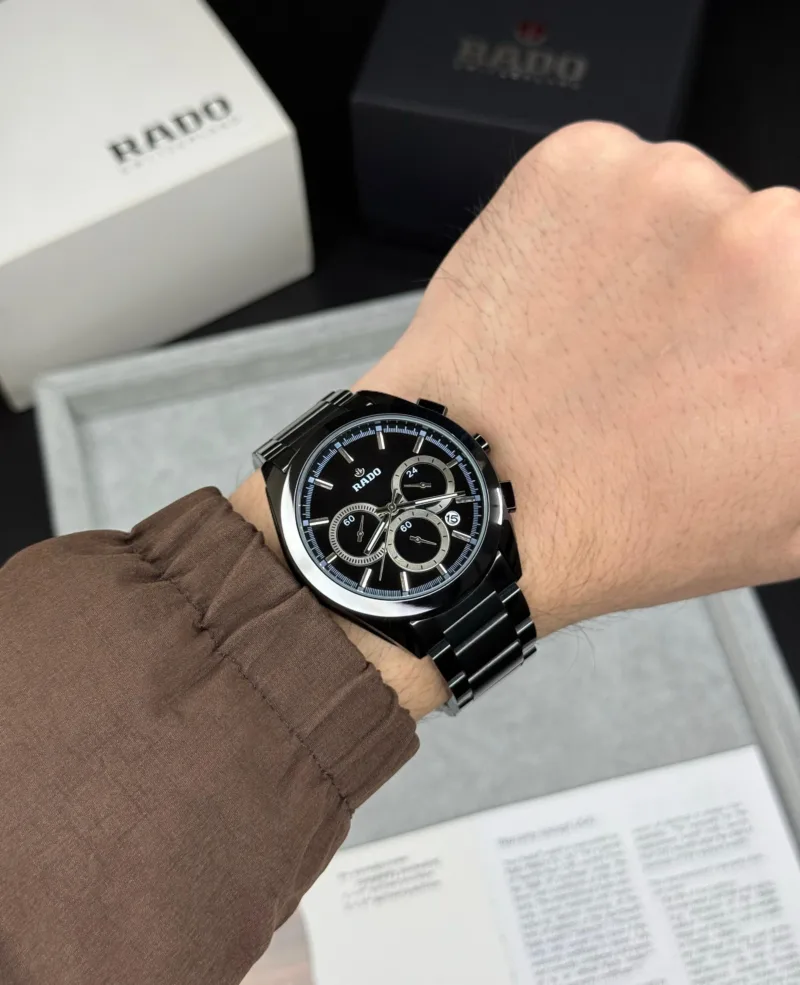 Rado HyperChrome Black Chronograph