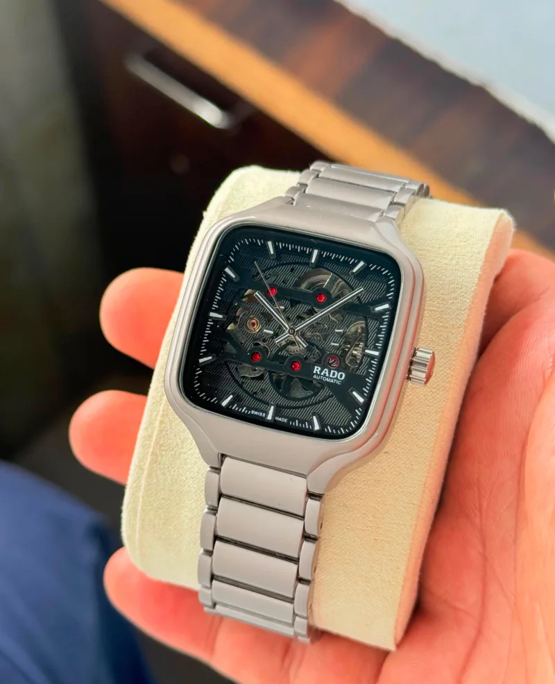 Rado True Square Open Heart Automatic silver