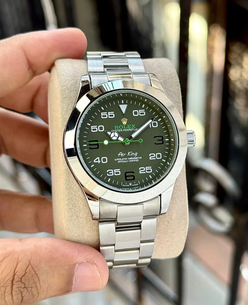 Rolex Air-King Olive Green Aviation-Inspired Dial