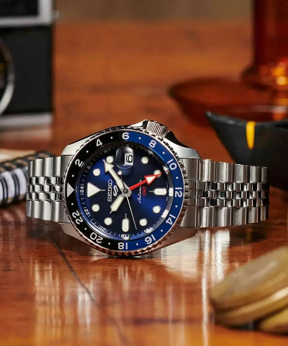 first copy watches Seiko GMT Blue Dial Premium Watch Store Seiko GMT Blue Dial