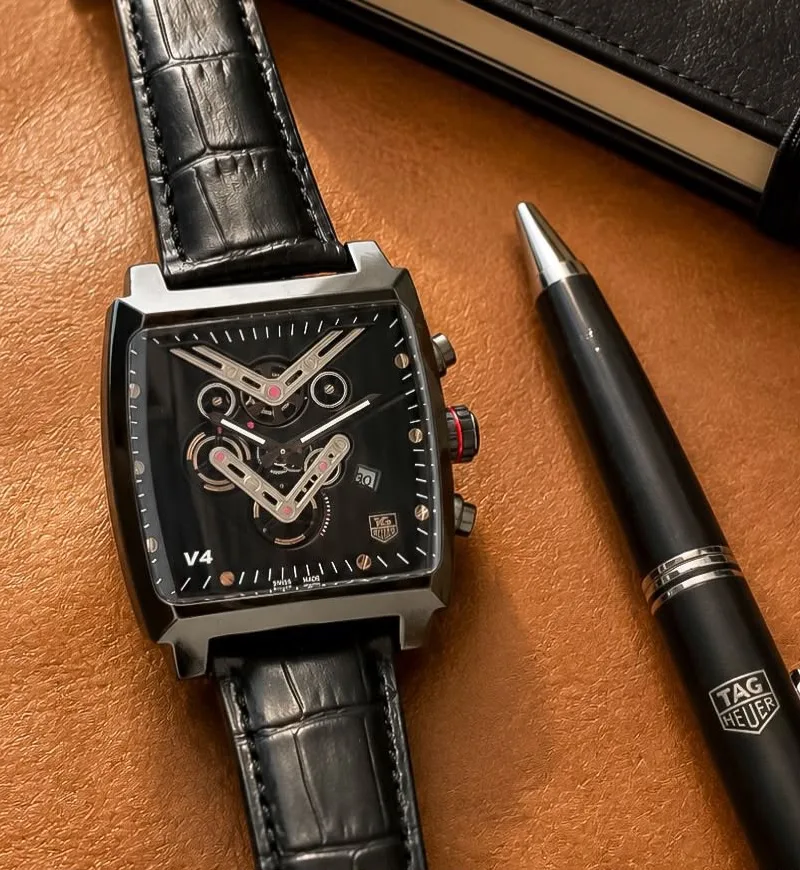 TAG Heuer V4 Black Chronograph