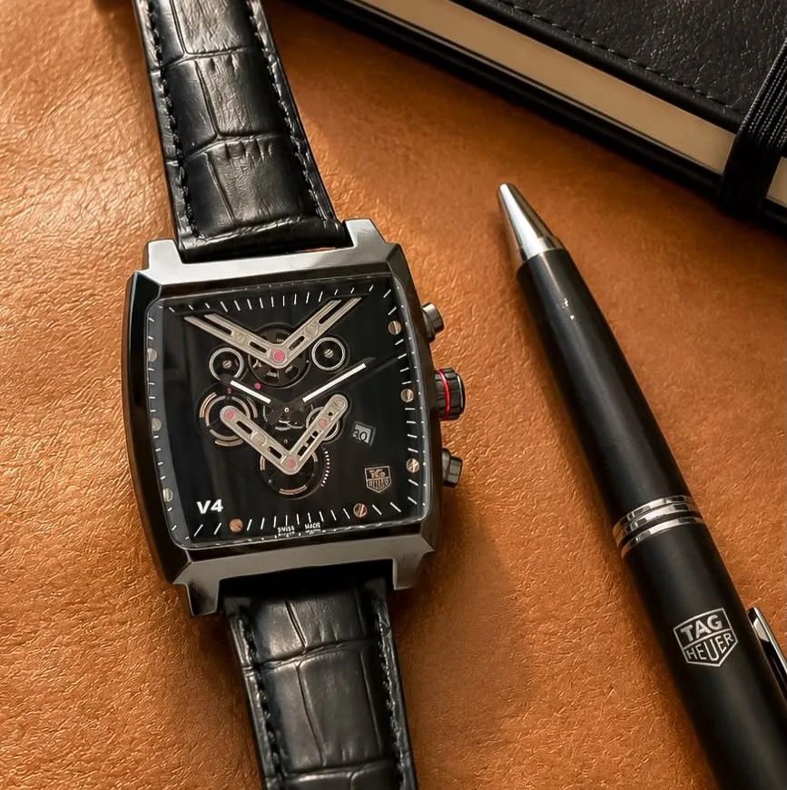 first copy watches TAG Heuer V4 Black Chronograph Premium Watch Store TAG Heuer V4 Black Chronograph