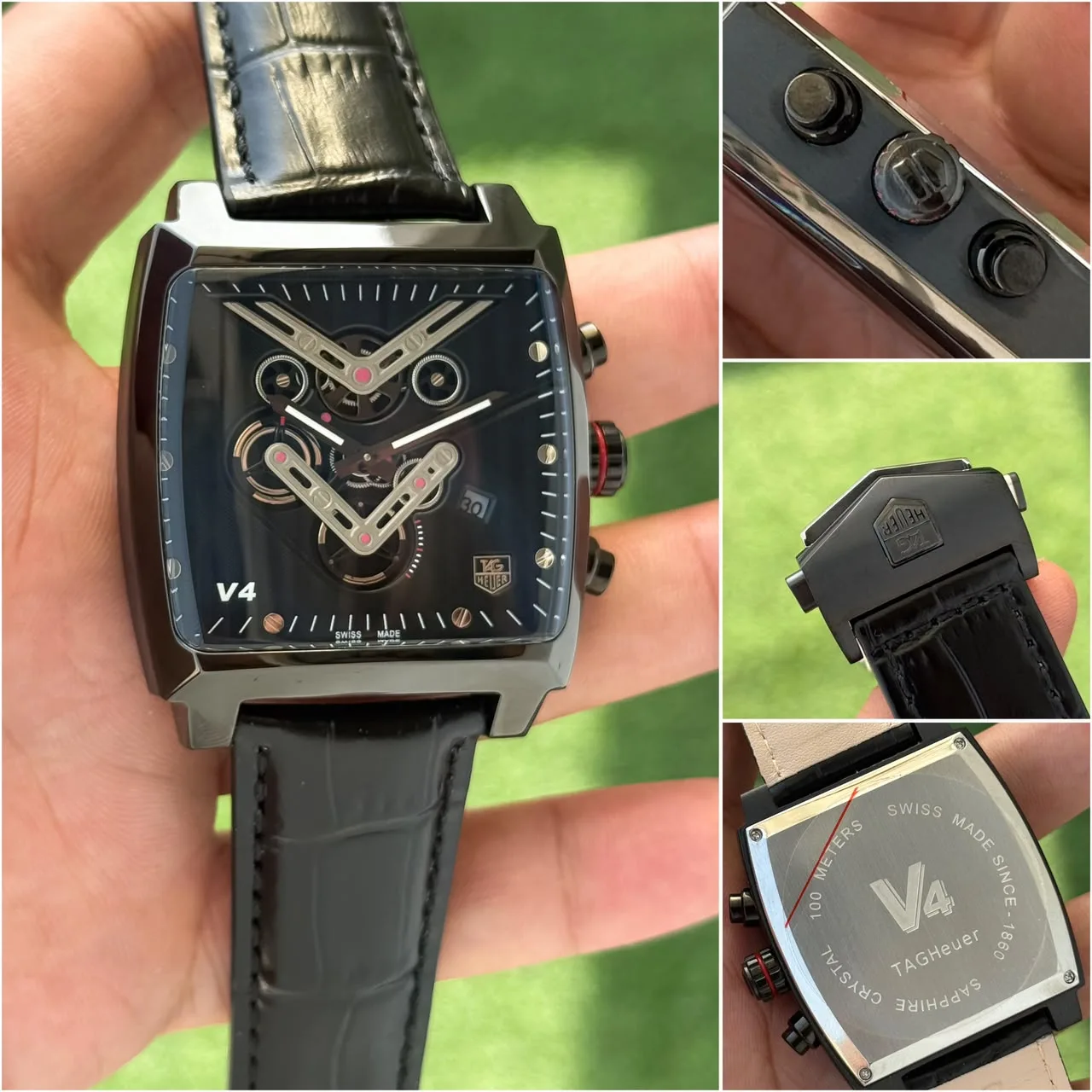 first copy watches TAG Heuer V4 Black Chronograph Premium Watch Store men TAG Heuer V4 Black Chronograph