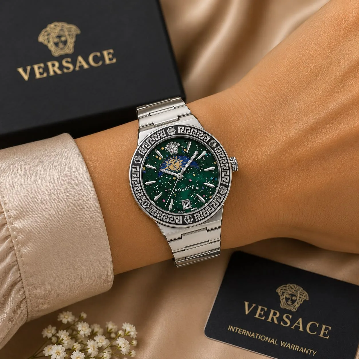 first copy watches Versace Cosmic Green Premium Watch Store Versace Cosmic Green men