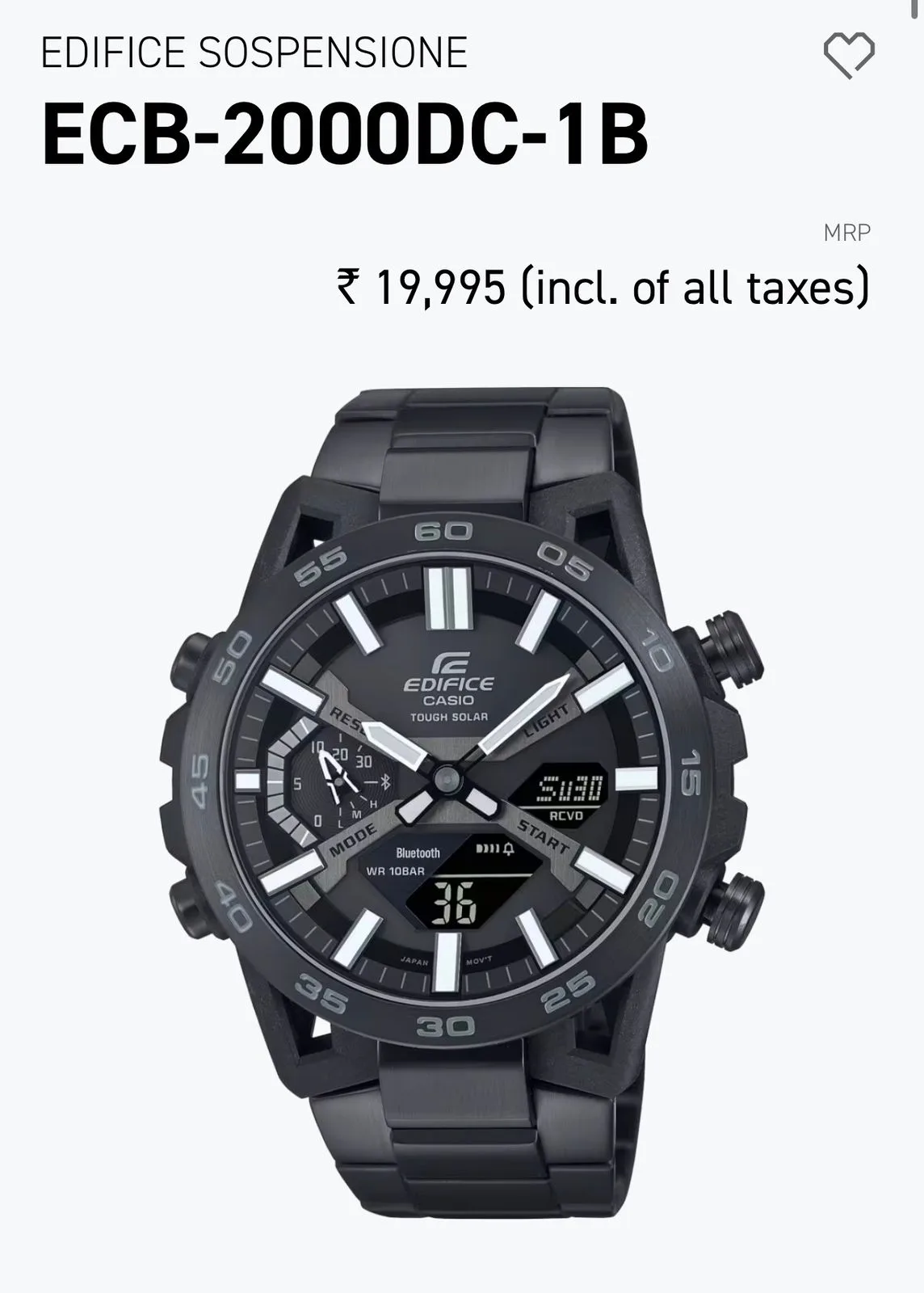 first copy watches Casio Edifice Black Dial Analog-Digital Premium Watch Store Casio Edifice Black Dial Analog-Digital