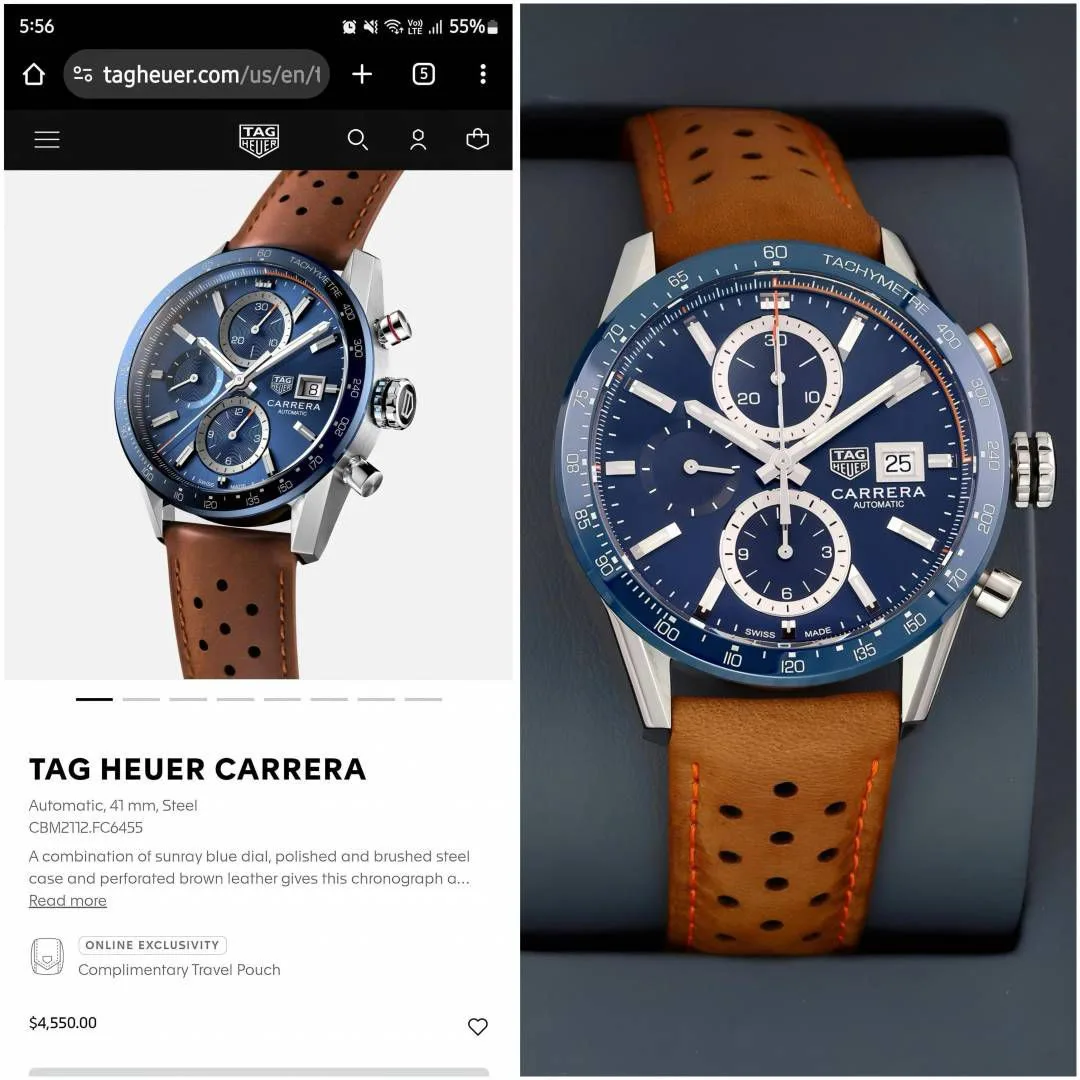 first copy watches TAG Heuer Carrera Chronograph Premium Premium Watch Store TAG Heuer Carrera Chronograph CBM2112