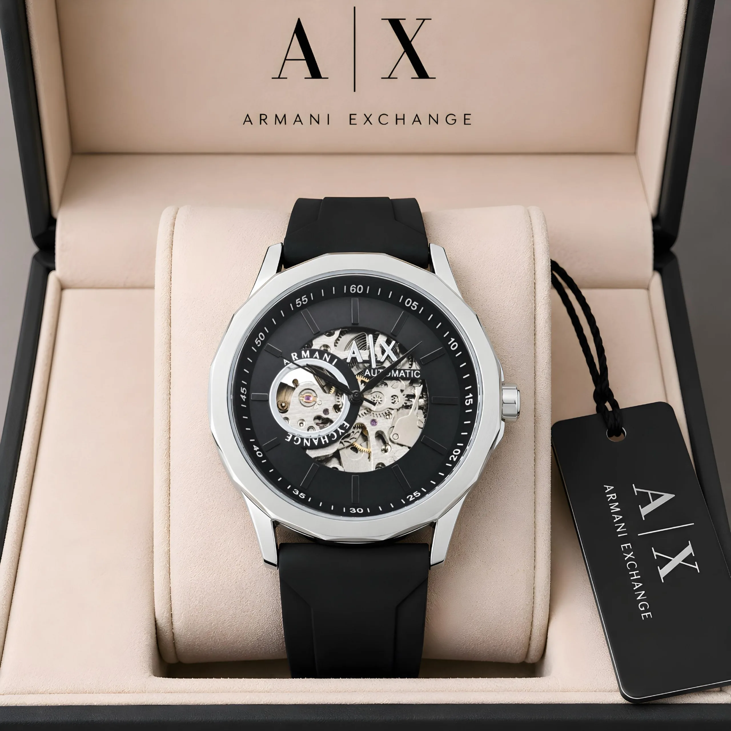 first copy watches Armani Exchange AX Automatic Skeleton Premium Watch Store Armani Exchange AX Automatic Skeleton